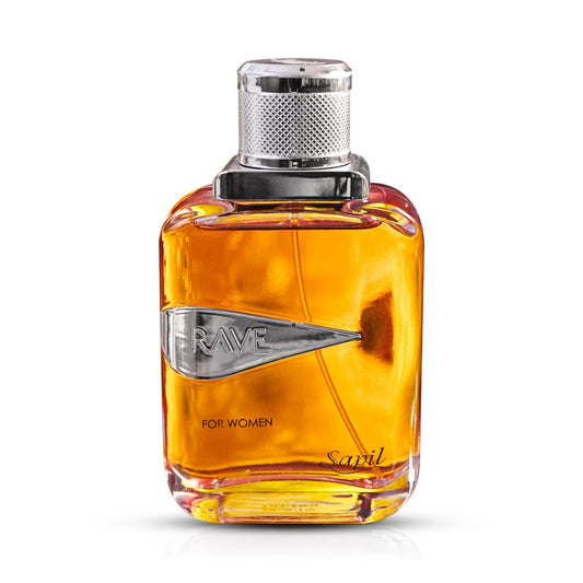 Sapil Rave Perfume for Women – Eau de Parfum, 3.4 Oz (100 ml) Dubai Perfume with Sweet Fruity Floral Scent (Plum, Iris, Saffron, Bulgarian Rose, Amber) – Arabic Parfum for Daily Wear & Gift - Medaid International