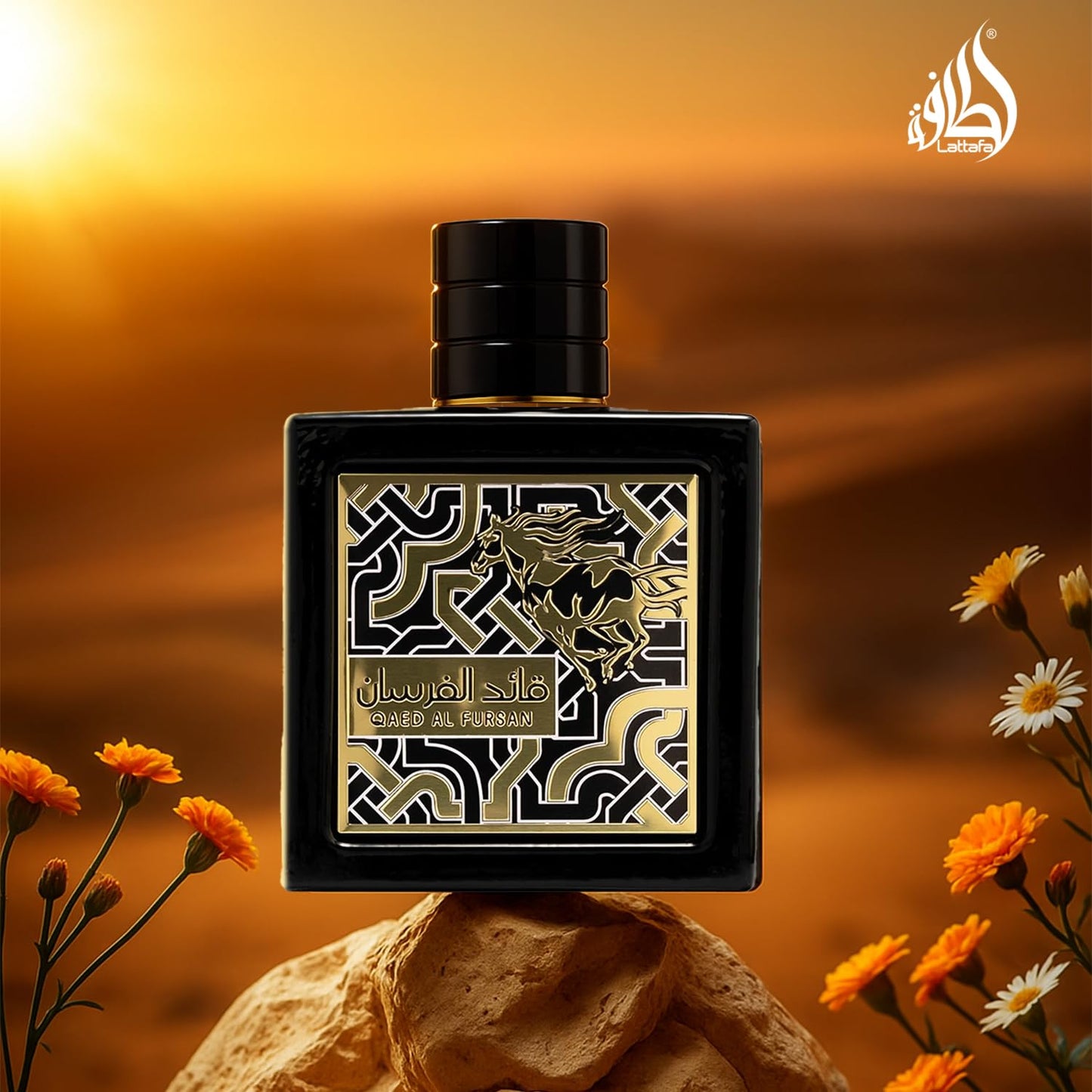 Lattafa Qaed Al Fursan for Men Eau de Parfum Spray, 3.04 Ounce - Medaid International