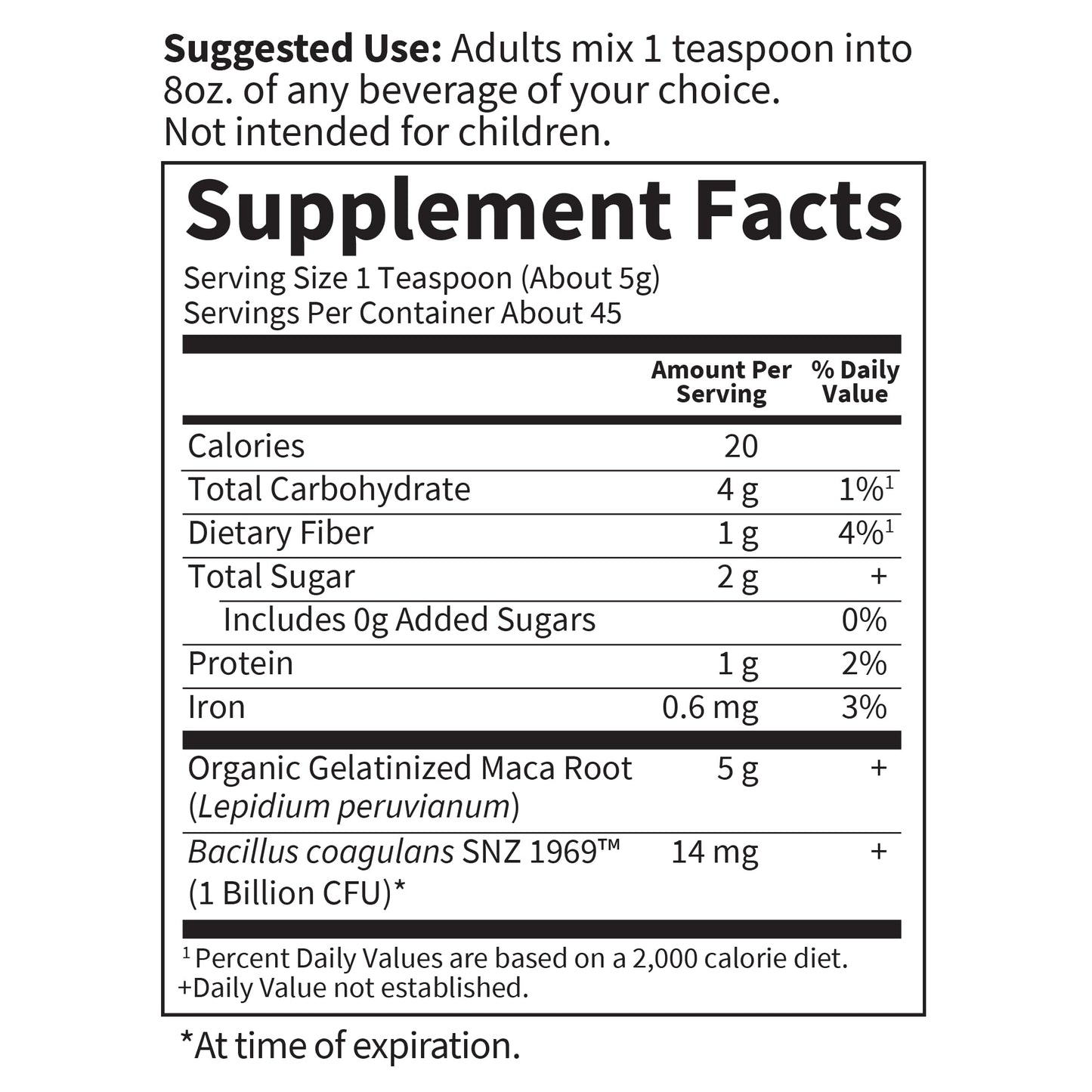 Garden of Life Organics Fair Trade Gelatinized Peruvian Maca Root Energy Boost 7.93 oz (225g) Powder with Probiotics, Certified Organic, Non-GMO, Vegan & Gluten Free Herbal Supplements - Medaid International