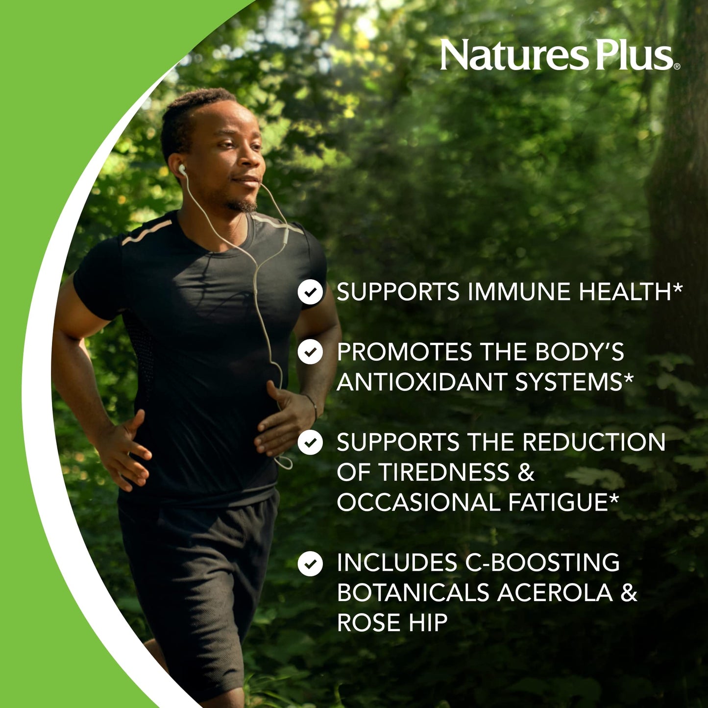 NaturesPlus Super C Complex, Sustained Release - 1000 mg, 90 Vegetarian Tablets - High Potency Immune Support Supplement, Antioxidant - Enhanced Absorption - Gluten-Free - 90 Servings - Medaid International