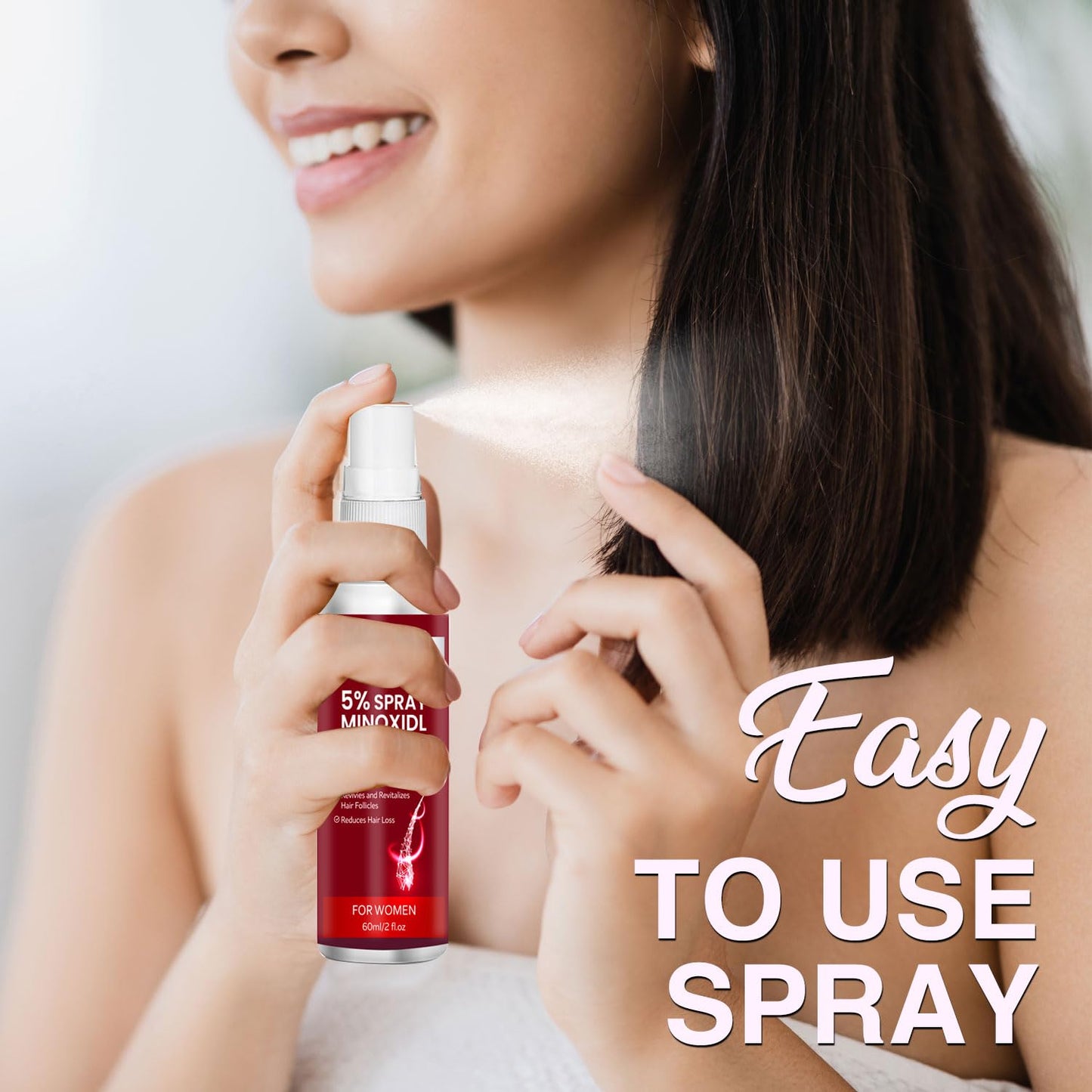 5% Minoxidil for Women Hair Growth: Hair Loss Treatment for Hair Thinning and Hair Loss to Get Thicker and Fuller Hair, 60ML - Medaid International