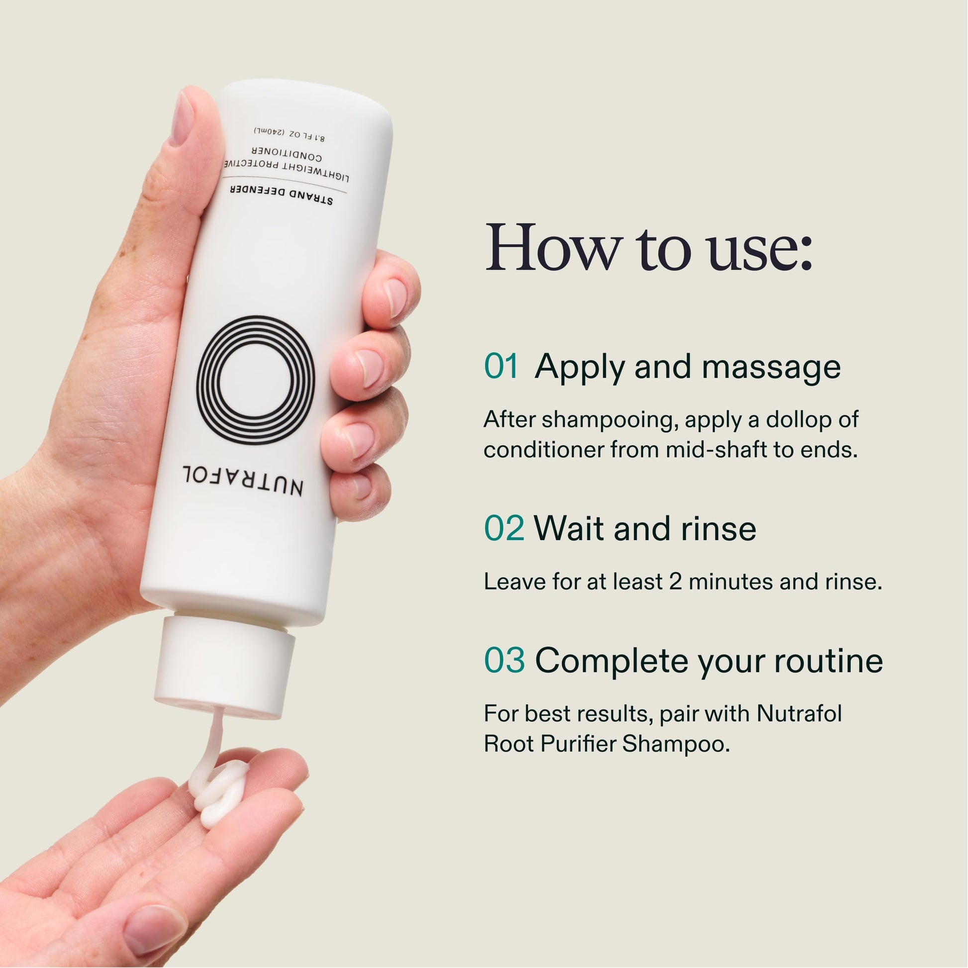 Nutrafol Conditioner, Physician-formulated for Thinning Hair, Moisturizing, Strengthening and Color Safe, Lightweight Protection - 8.1 Fl Oz Bottle - Medaid International