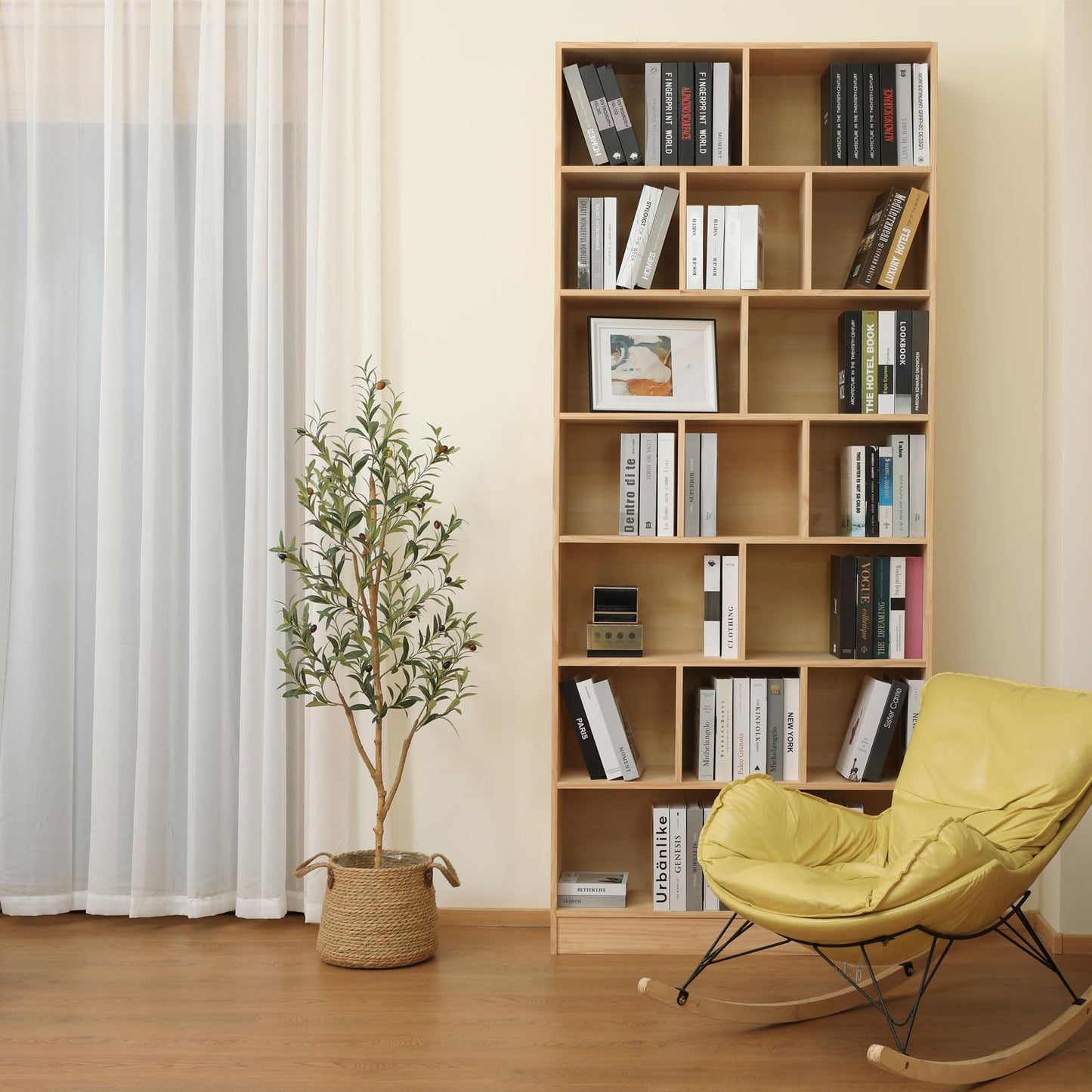 Kazeila Artificial Olive Tree 5FT Tall Faux Silk Plant for Home Office Decor Indoor Fake Potted Tree with Natural Wood Trunk and Lifelike Fruits - Medaid International