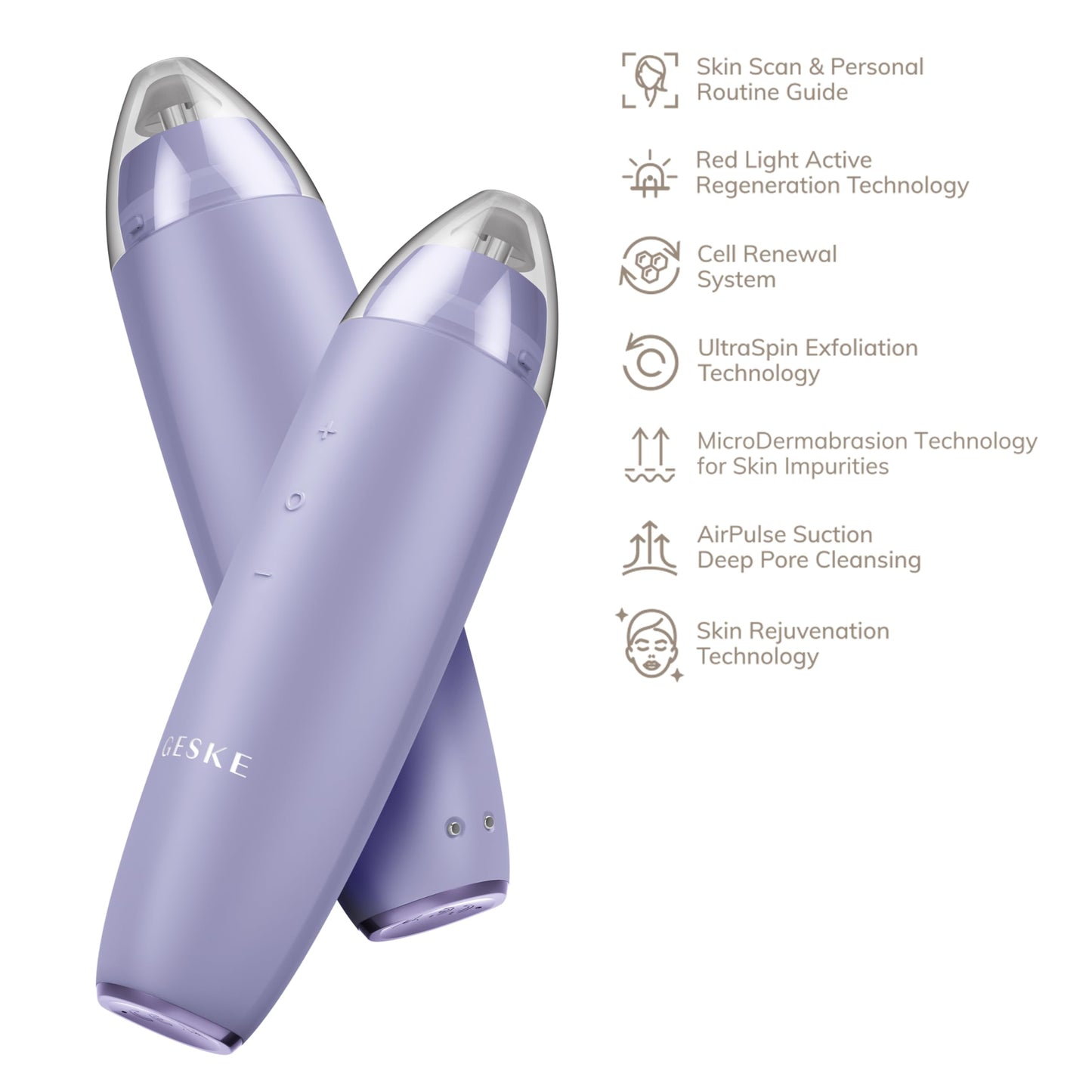 GESKE SmartAppGuided™ MicroDermabrasion Blackhead Remover | 7 in 1 | Blackhead Remover | Electric Pore Cleaner | Innovative Vacuum Cup | Beauty Tool | Skin Cleansing Device | Skincare Device - Medaid International