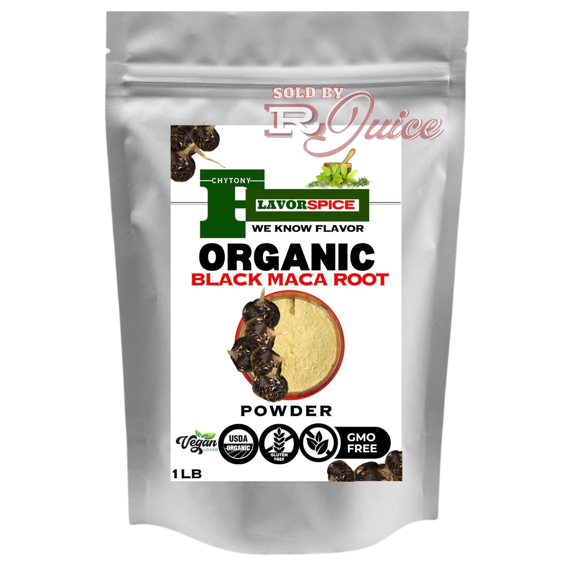 Raw Peruvian Organic Black Maca Powder 1LB | for Men & Women Vegan Superfood, Gluten Free & Non GMO - Medaid International