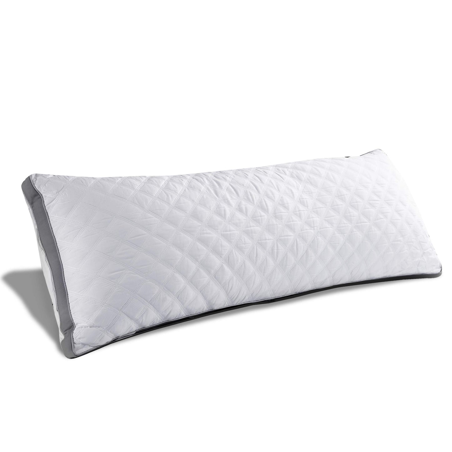 Oubonun Premium Adjustable Loft Quilted Body Pillows - Firm and Fluffy - Quality Plush - Down Alternative - Head Support Pillow - 21"x54" - Medaid International