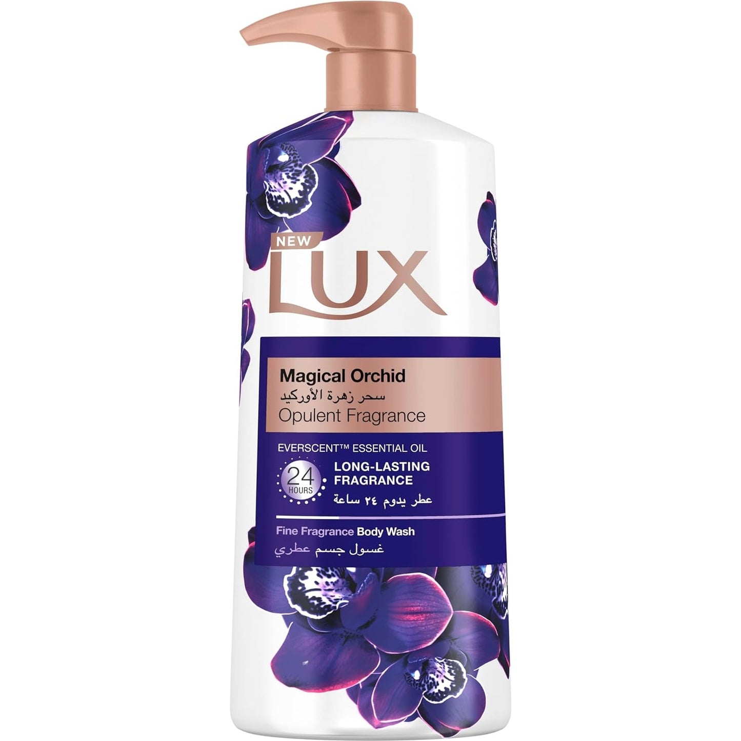 Lux Perfumed Body Wash, for all skin types, Magical Orchid, 24 hours long lasting fragrance, 700ml - Medaid