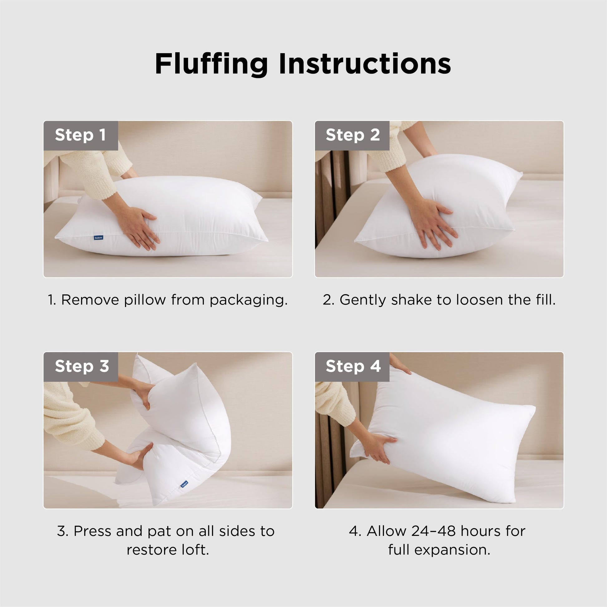 Bedsure Pillows Queen Size Set of 2 - Soft Bed Pillows for Sleeping 2 Pack, Fluffy and Supportive, Hotel Quality, Original Down Alternative Filling for Side, Back Sleepers - Medaid International