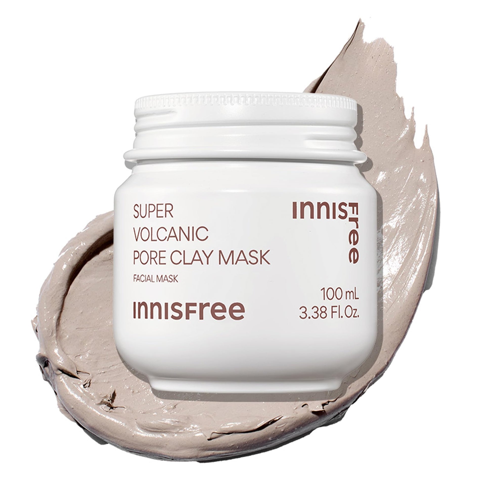 innisfree Super Volcanic Clay Mask, Premium Korean Skincare with AHA and Natural Clusters for Deep Pore Detox, Gentle Exfoliation, Oil Control - Medaid International