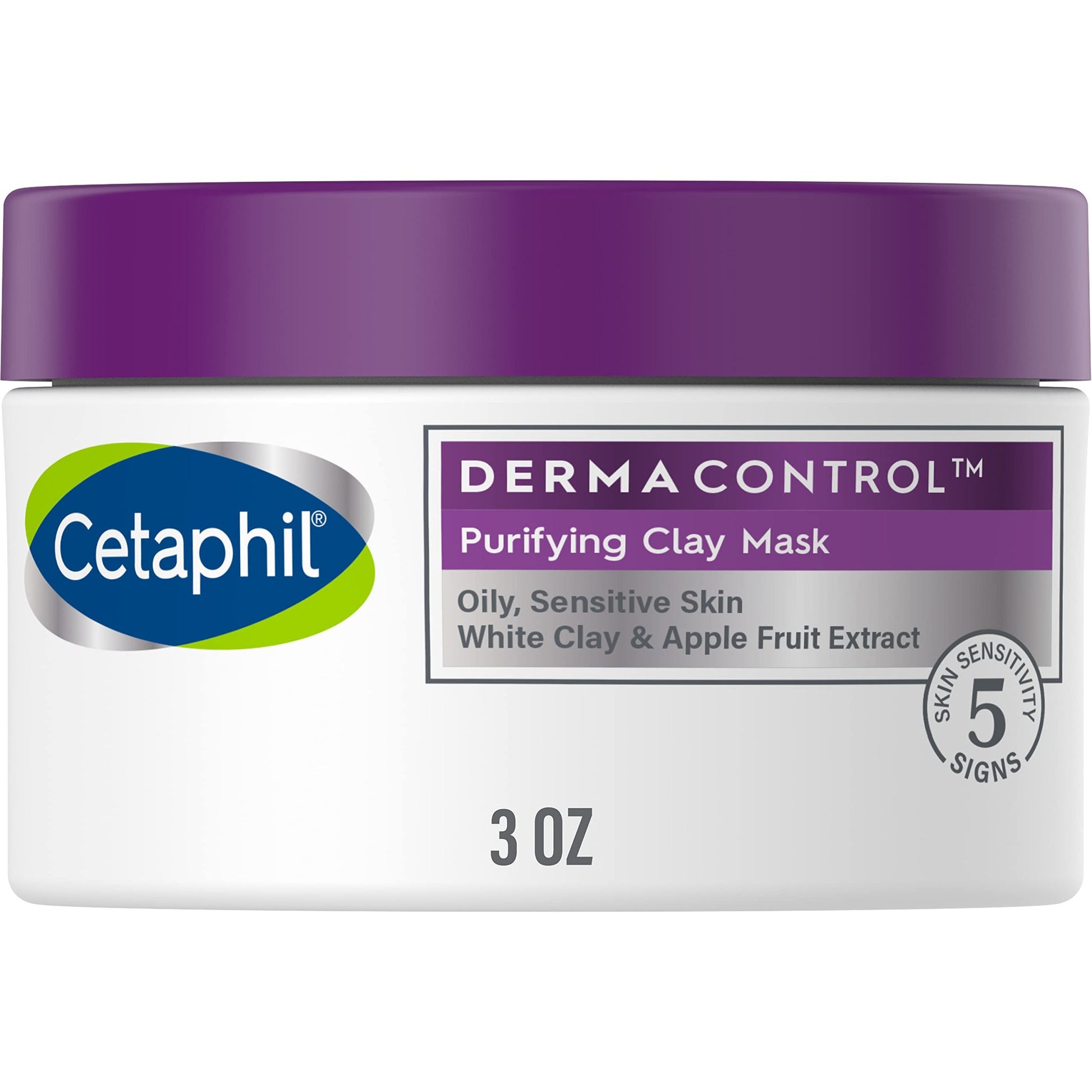 Cetaphil Clay Mask, DermaControl Purifying Clay Face Mask with Bentonite Clay for Blackheads and Pores, Designed for Oily, Sensitive Skin, 3 Oz - Medaid International