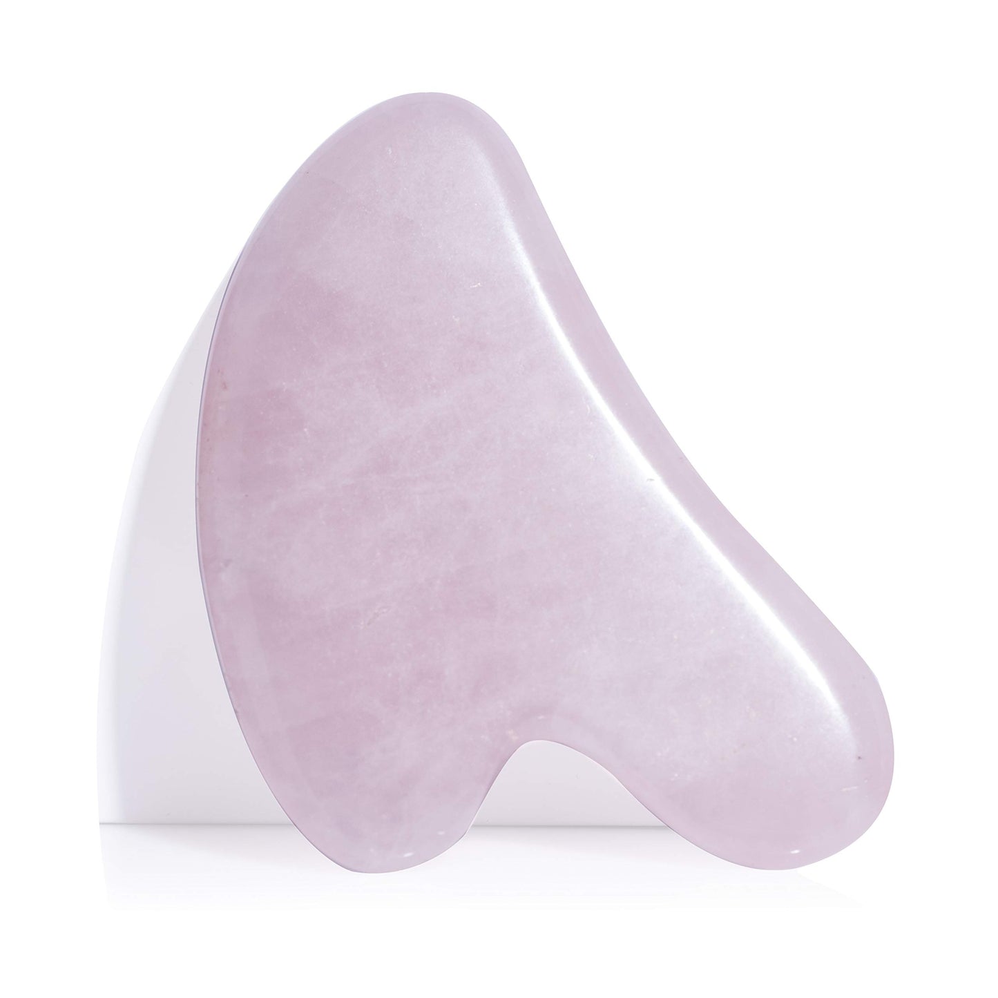 Guasha Scraping Massage Tool – Rose Quartz Gua Sha Board - Traditional Scraper Tool for Anti-Aging - 100% Natural Pink Quartz Stone Guasha - Gasha Massage Stones by Sandine - Medaid International