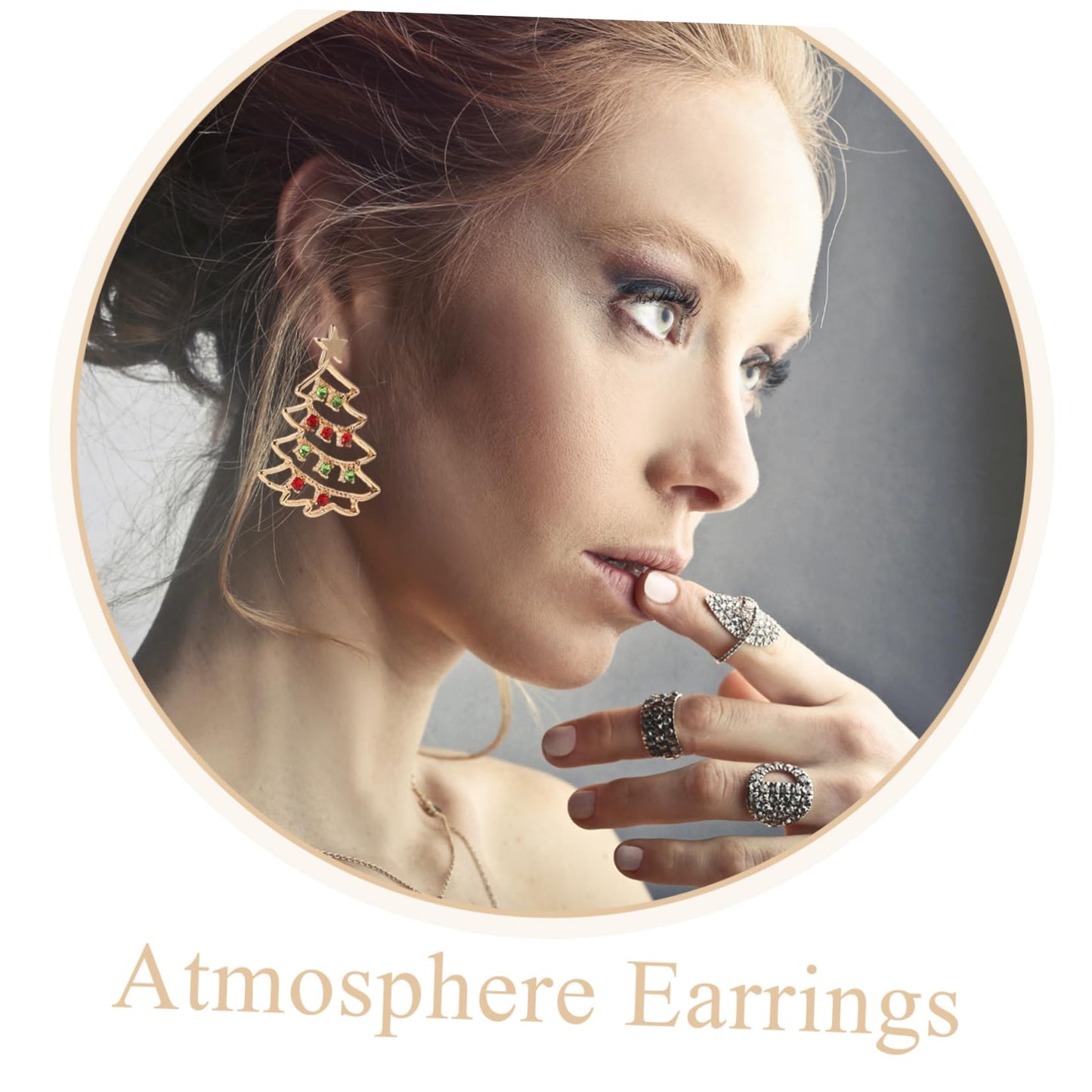 1Pair Exquisite Christmas Tree Shape for Women Holiday Jewelry Festive Cartoon Design Durable Present for Xmas Parties - Medaid International