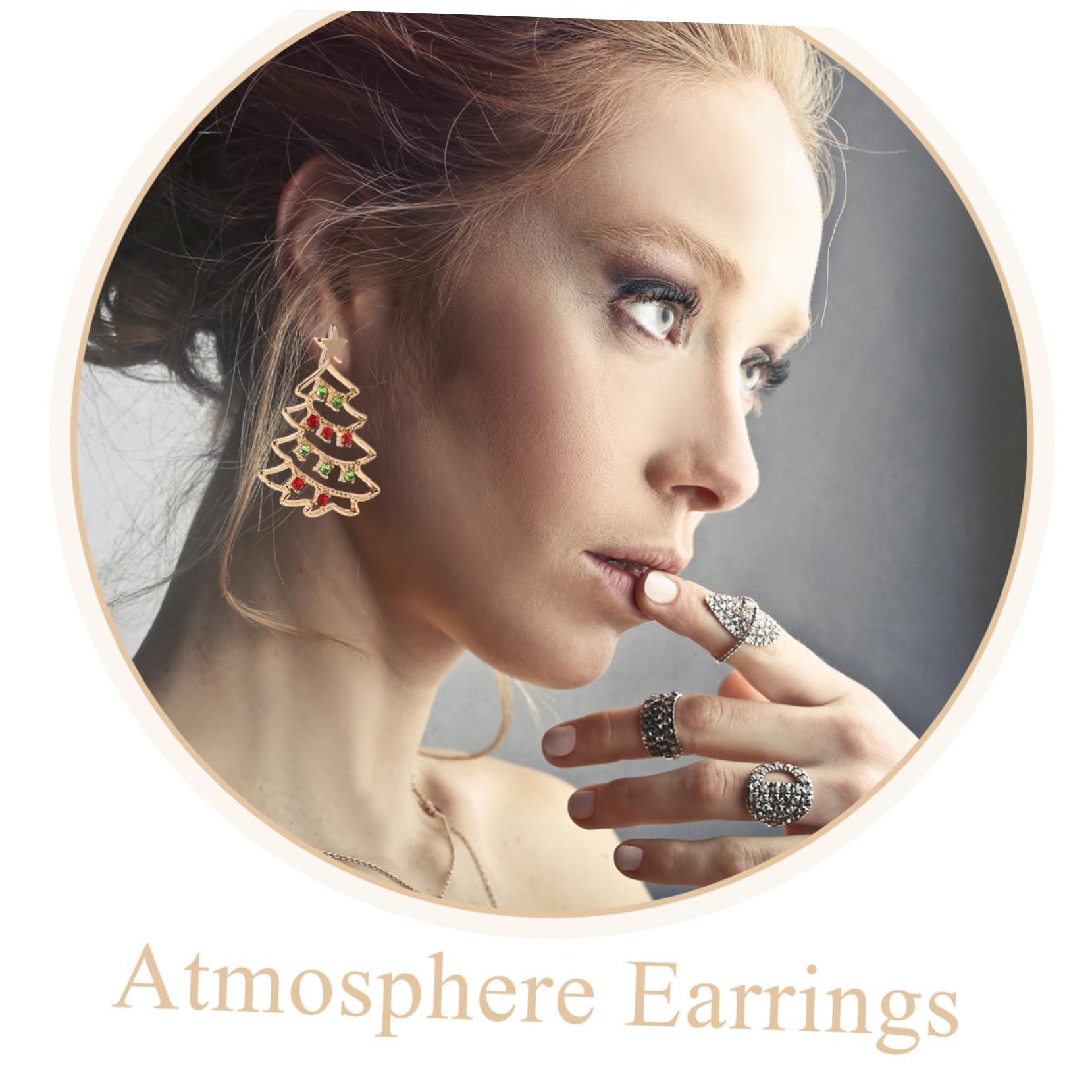 1Pair Exquisite Christmas Tree Shape for Women Holiday Jewelry Festive Cartoon Design Durable Present for Xmas Parties - Medaid International