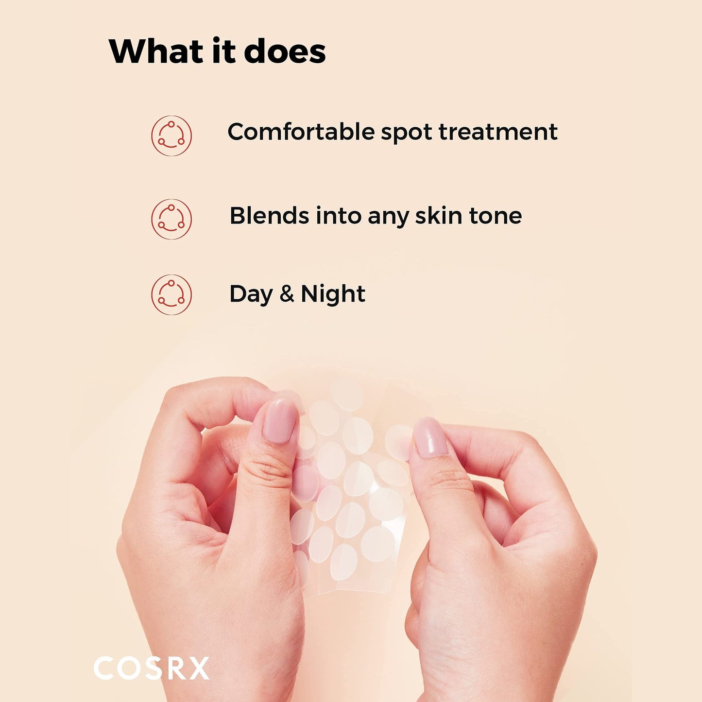 COSRX Master Patch Basic Value Pack, Overnight Acne Patch Hydrocolloid, Blemish Spot Sticker for Face, Strong adhesion & Thicker Spot Cover, 1 Sizes (90 Count) - Medaid International