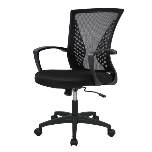 PayLessHere Office Computer Gaming Chair Ergonomic Mesh Desk Chair Adjustable Video Game Chairs with 360 Degrees Swivel Wheels Armrest Lumbar Support for Home Office,Black - Medaid International