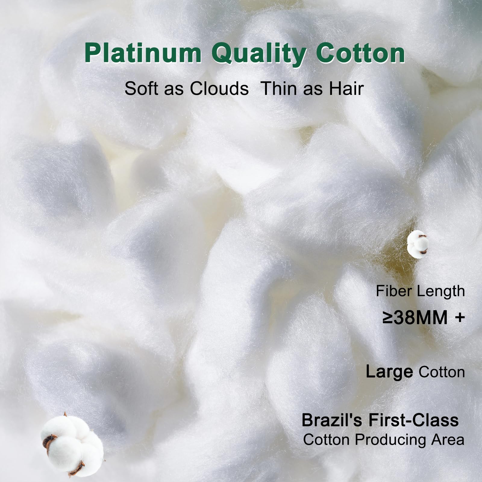 YOUR MOON Fluffy Support Bed Pillow Queen Size, Super Soft Premium Down-Alternative Filling for Sleeping, Luxury Hotel Quality Bed Pillows for Side Sleeper (White) - Medaid International