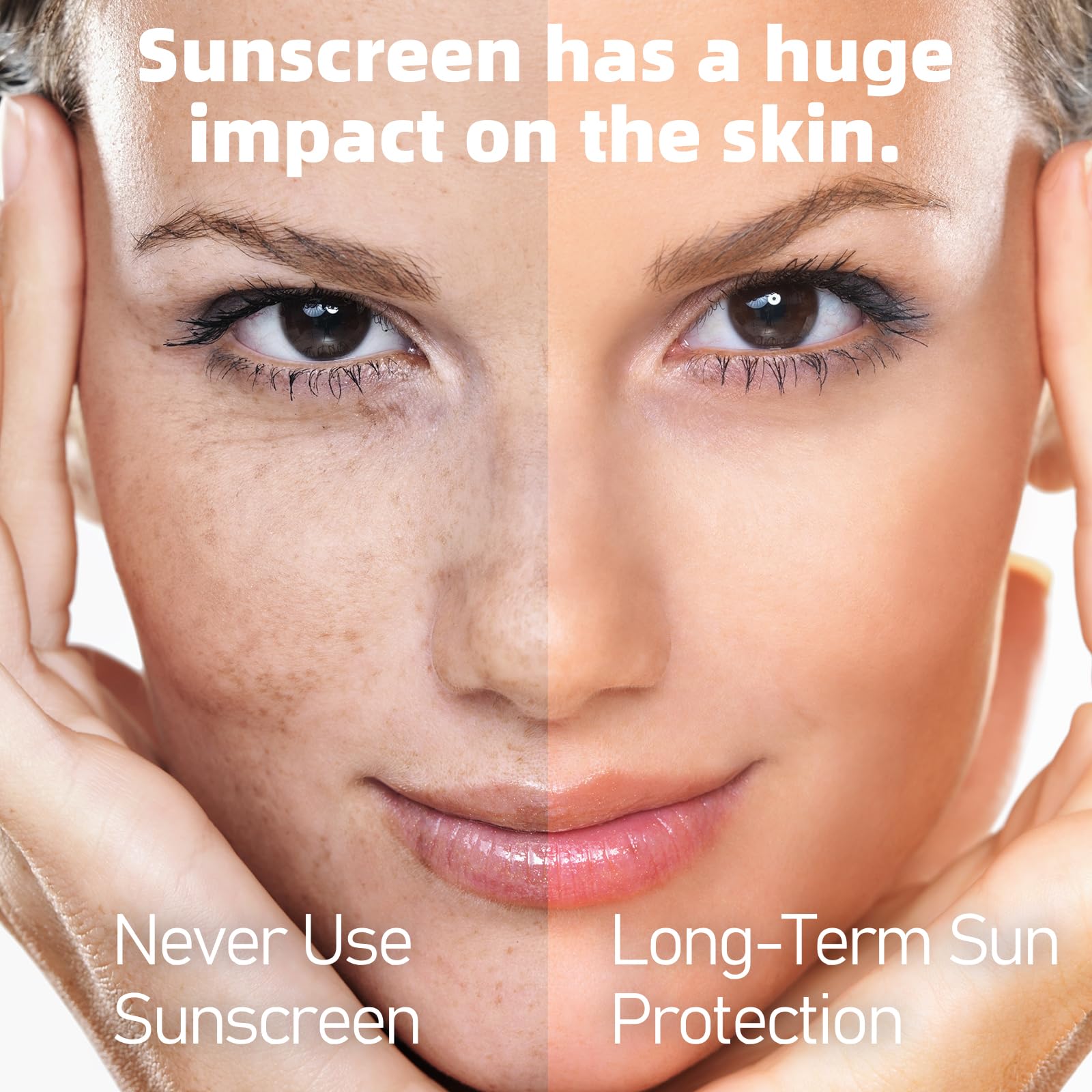 VGO Clear Face Sunscreen SPF 50, Hydrating Sun Essence Leaves No Sticky Feeling Travel Size Sunscreen Against UVA and UVB Rays 50ml / 1.7oz - Medaid International