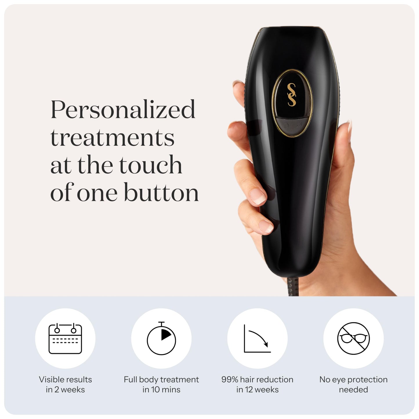SmoothSkin Pure Fit IPL Hair Removal Device – At-Home Laser Hair Removal for Women & Men, Visible Results in 2 Weeks, Includes Precision Head, Safe for Face & Body, Long-Lasting Hair Reduction - Medaid International
