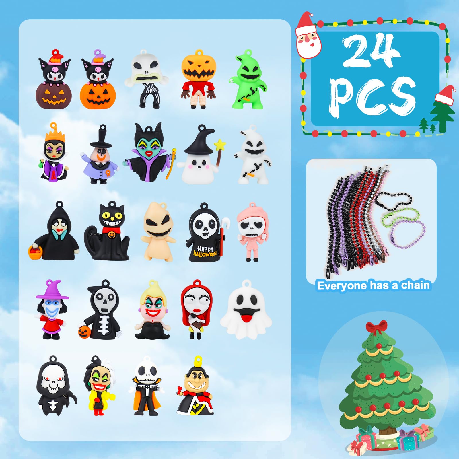 Nightmare Christmas Advent Calendar 2025 for Kids, 24 Days Countdown Calendar with Classic Doll,Collectible Figures Surprise Christmas Xmas Gifts for Kid Girls Teens - Medaid International