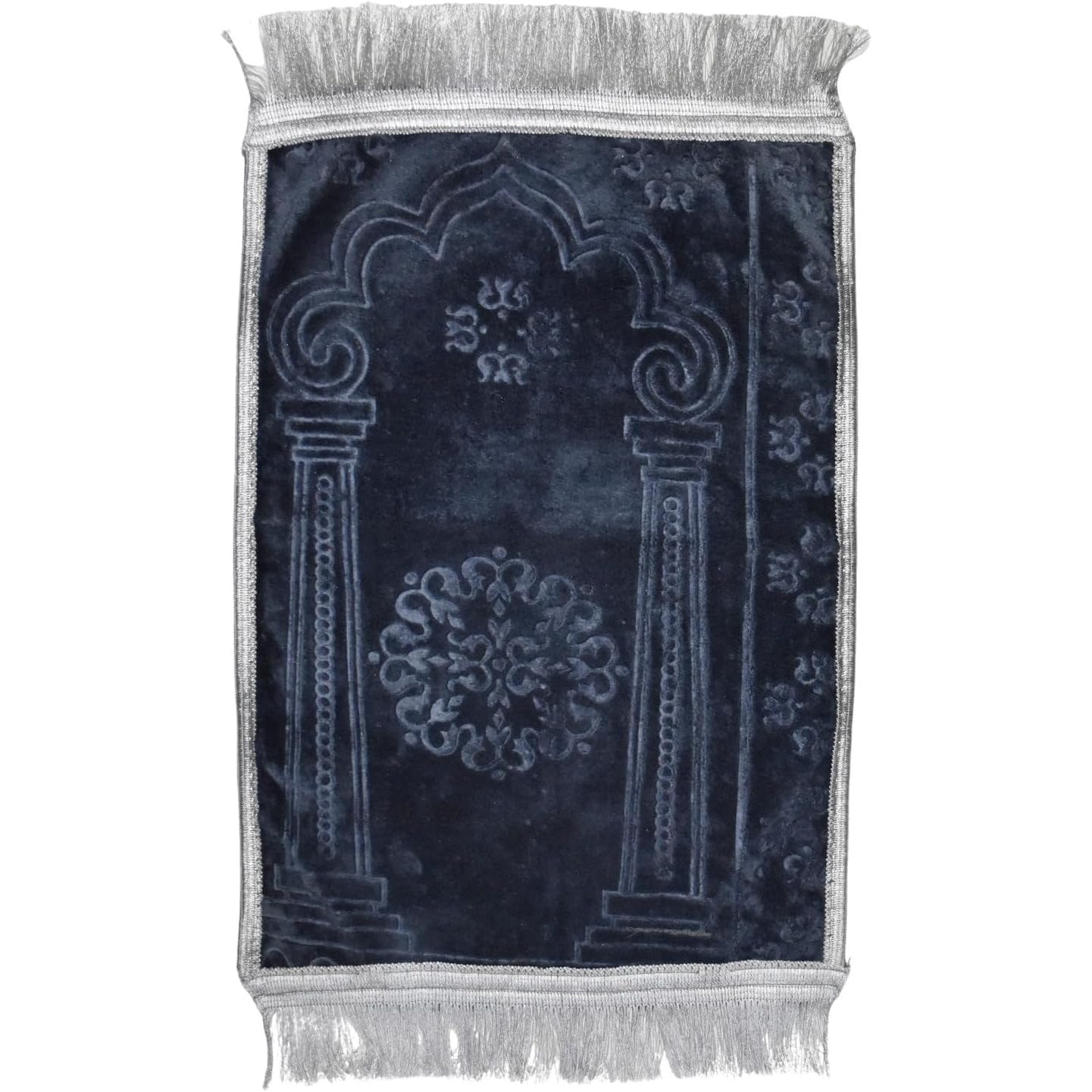 Children Kids Muslim Prayer Rug Mat Carpet Gebetsteppich Mat Islamic Gift Eid Ramadan Small Size Janamaz Muslim Gray - Medaid International
