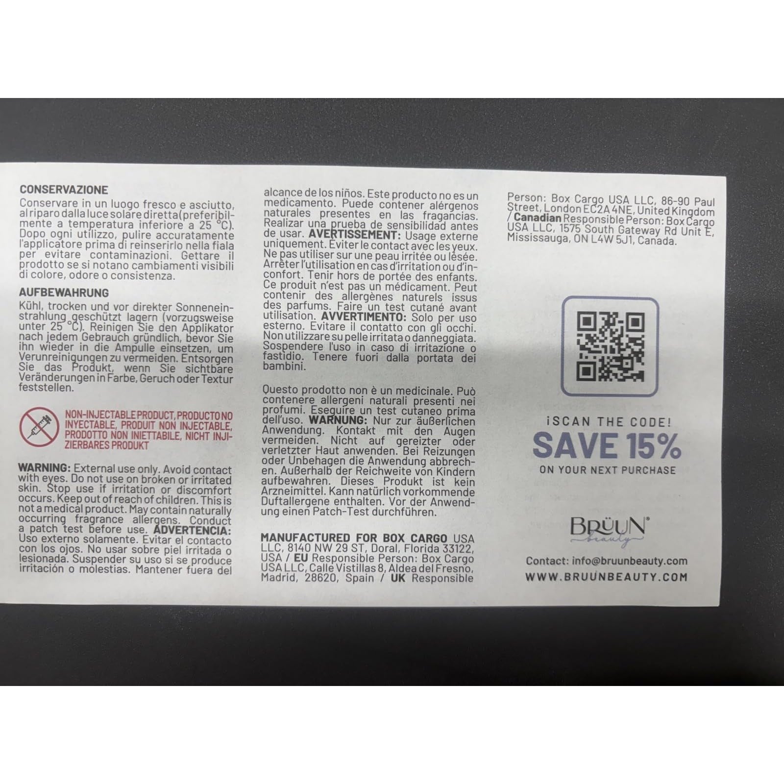 BRÜUN SC - Control Stem Cell Ampoule - Micro Needling Korean Serum Booster for Face and Body to Use with and without Derma Pen Microneedling Skin Care Serum 1.18 fl.oz - Medaid International