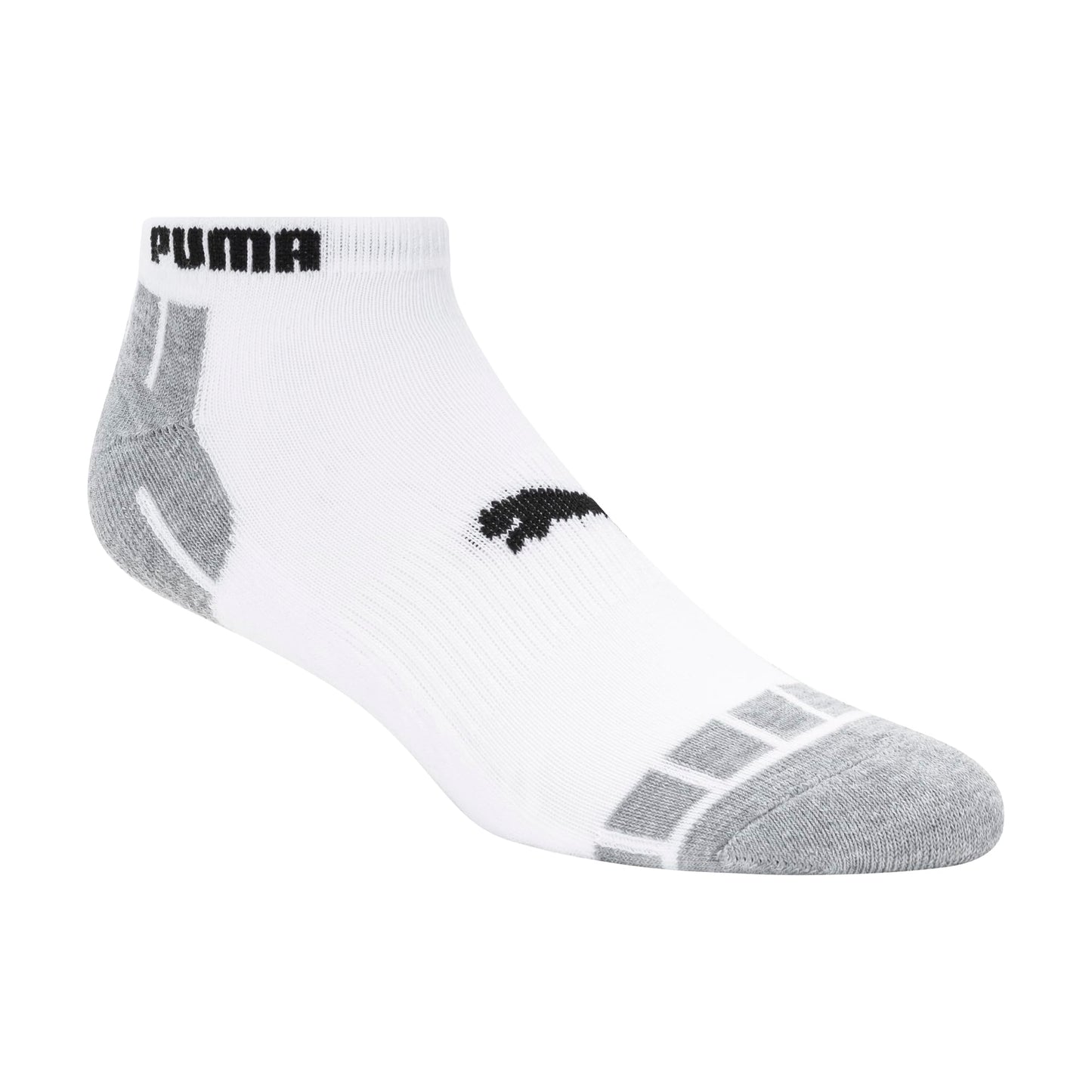 PUMA Men's 8 Pack Low Cut Socks, White/Black, 10-13 - Medaid International