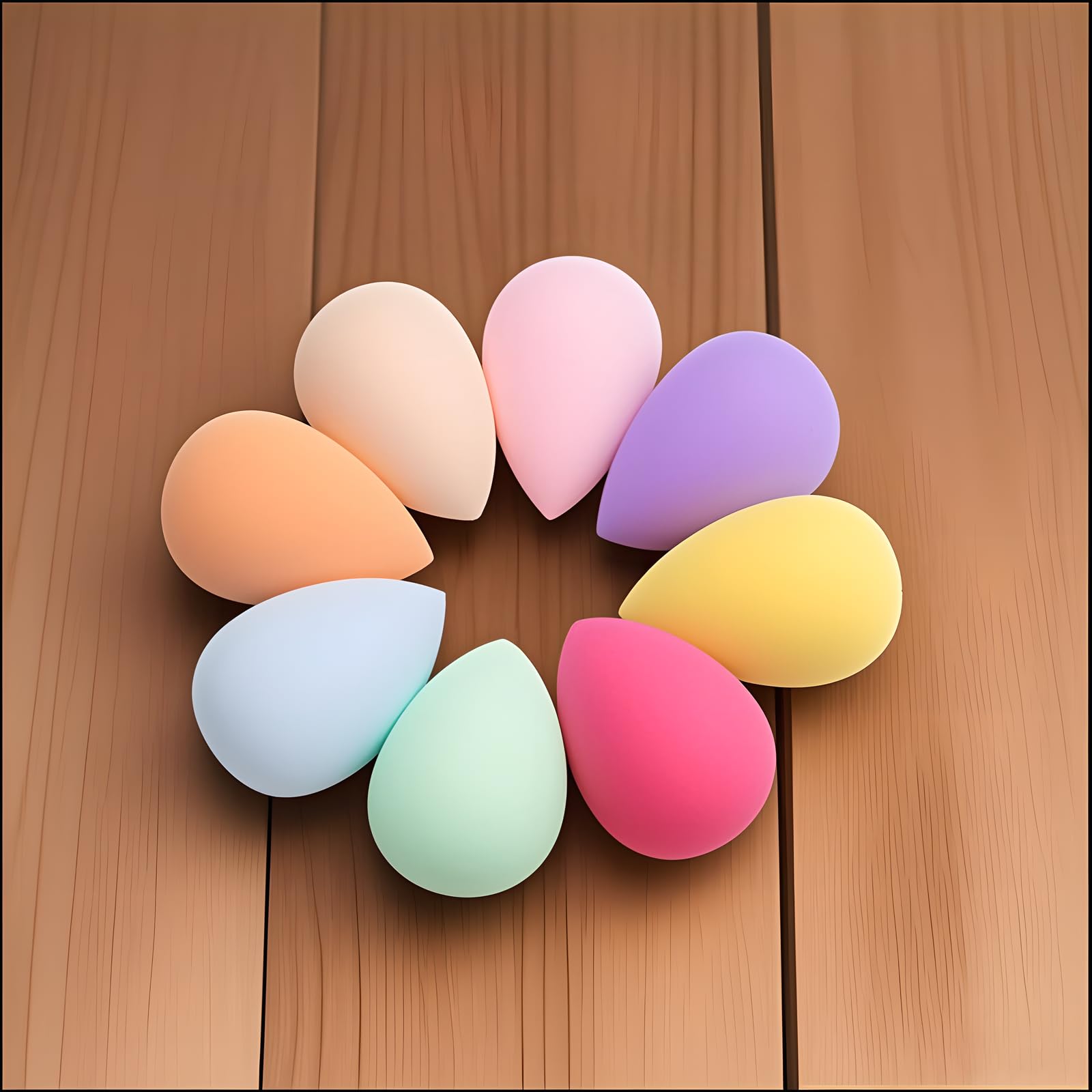 5-Piece Latex-Free Makeup Sponge Set, Ultra-Soft Beauty Blender for Flawless Foundation, Cream, and Powder Application - Medaid International