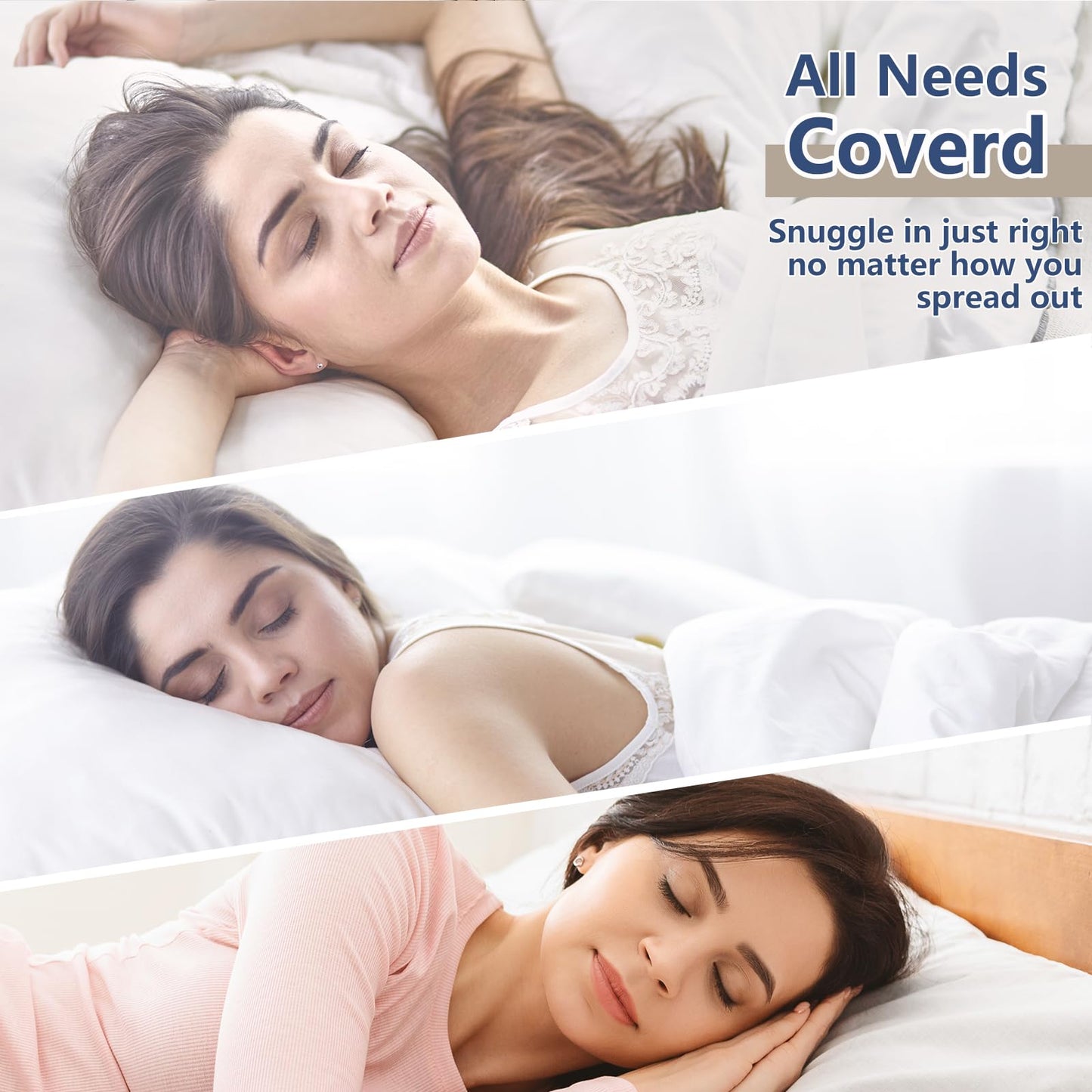 CozyLux Pillows Queen Size Set of 2, Soft Supportive 3D Down Alternative Bed Pillow for Sleeping 2 Pack Dark Grey, Luxury Hotel Quality Gusseted Bedding Pillow for Back, Stomach or Side Sleepers 18x28 - Medaid International