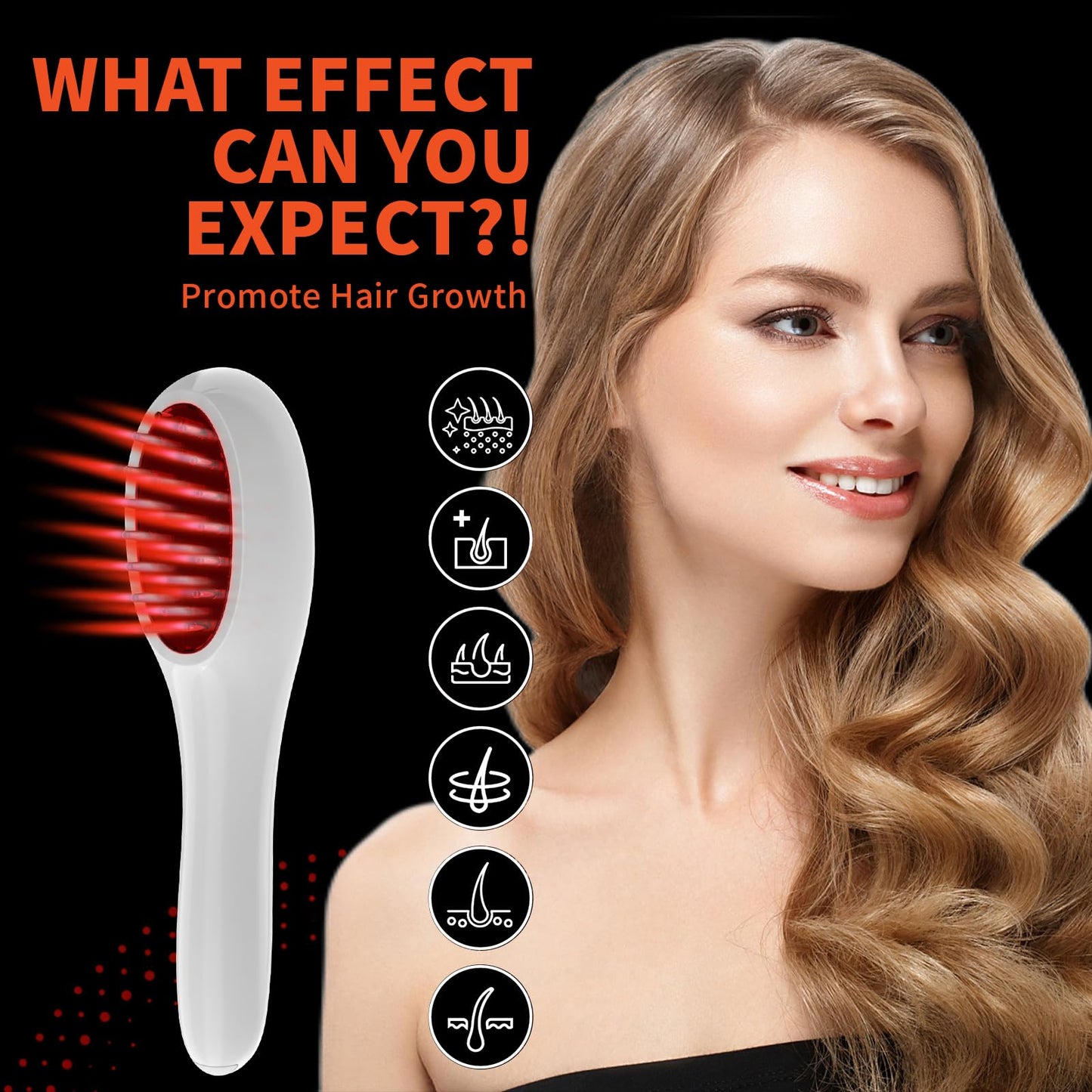 PUPCA Laser Therapy Hair Growth Comb, Hand-Held Comb-Shaped Low Level Laser Therapy To Promote Hair Growth in Women and Men - Medaid International