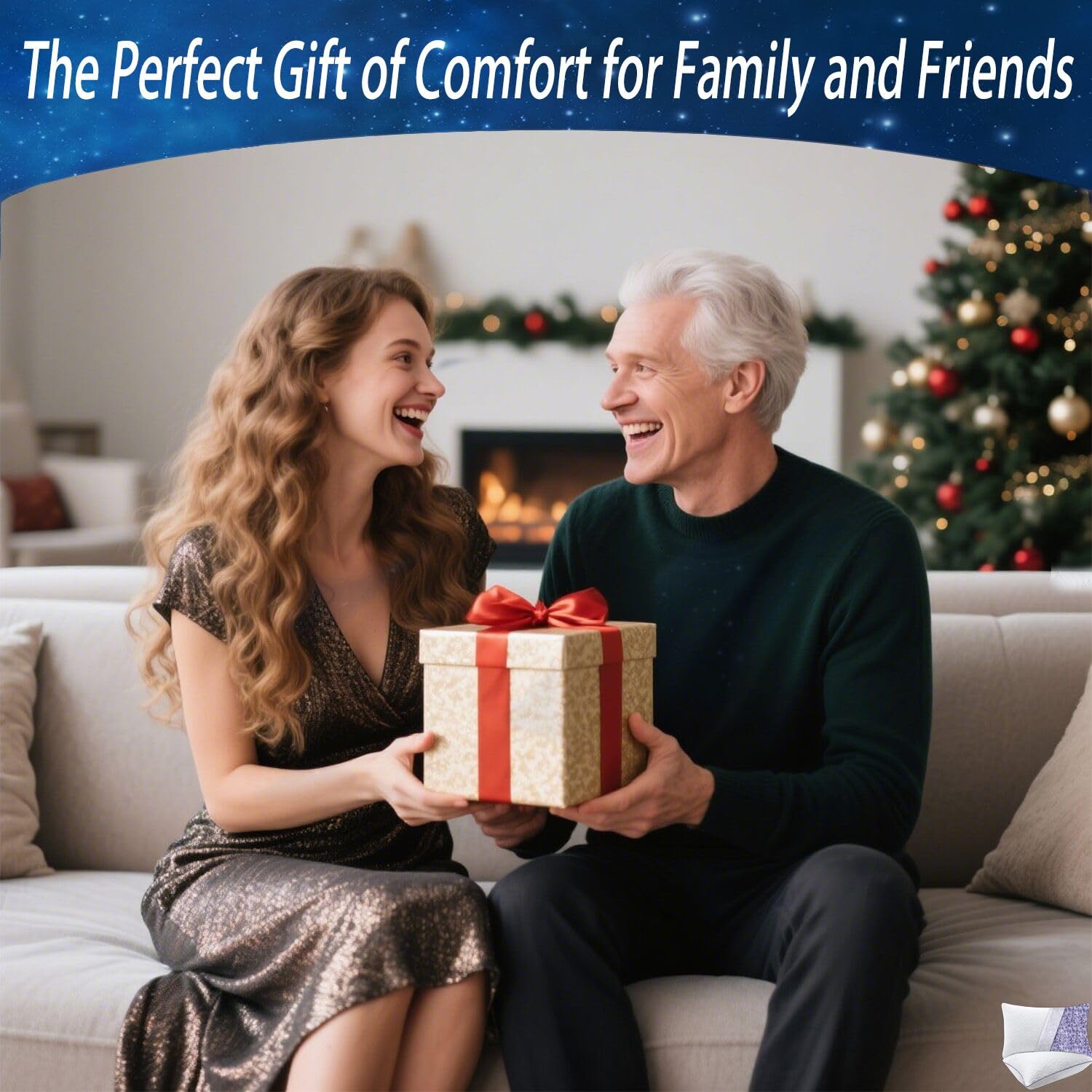 MOLCLCUY Memory Foam Pillows Queen Size Set of 2 Adjustable Cool Pillow for Side Back Stomach Sleepers Luxury with Washable Cover - Medaid International