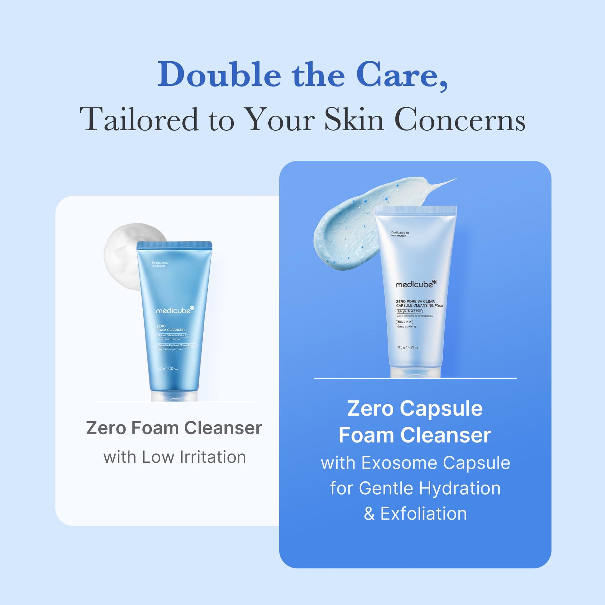 medicube Zero Pore Clear Blue Capsule Facial Deep Cleanser for Skin Texture, Blackhead & Pore Care | AHA, BHA & PHA for Double Cleansing, Daily Gentle Face Wash, Korean Skincare | 120g / 4.23 oz - Medaid International