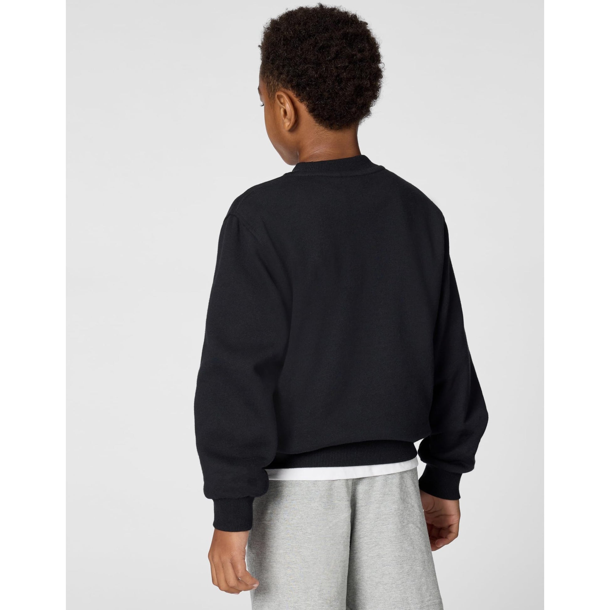 Nike Kid's Sportswear Club Fleece Sweatshirt, Black/White, Large - Medaid International