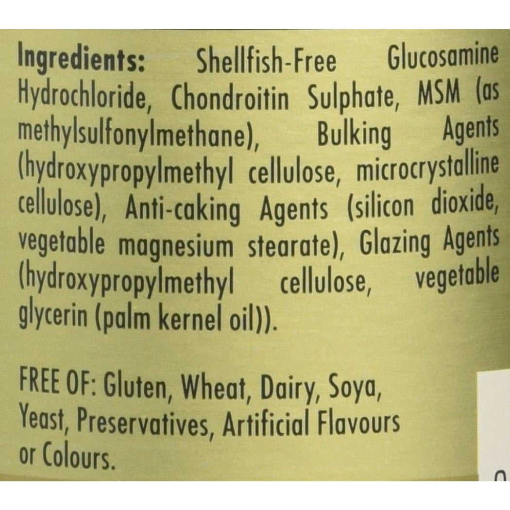 Solgar Triple Strength Glucosamine Chondroitin MSM, 60 Tablets - Promotes Healthy Joints, Supports Comfortable Movement - Shellfish Free - Gluten Free, Dairy Free - 30 Servings - Medaid International