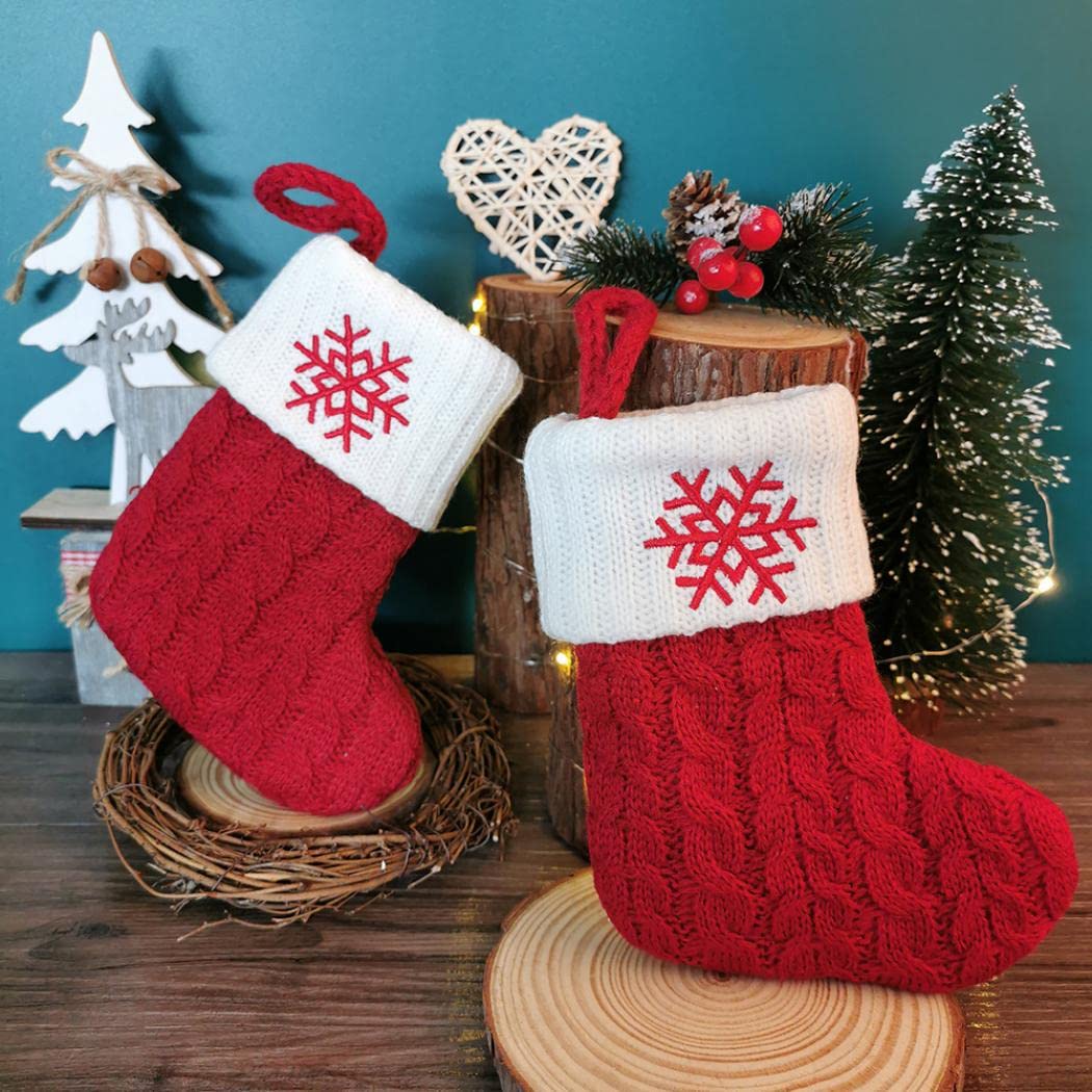 Christmas Stocking with 26 Letter, Initial Embroidered Mini Cute Christmas Stockings Cotton Cord with White Super Soft Plush Cuffs Christmas Decorations, 5.5 * 7.1 in (A) - Medaid International