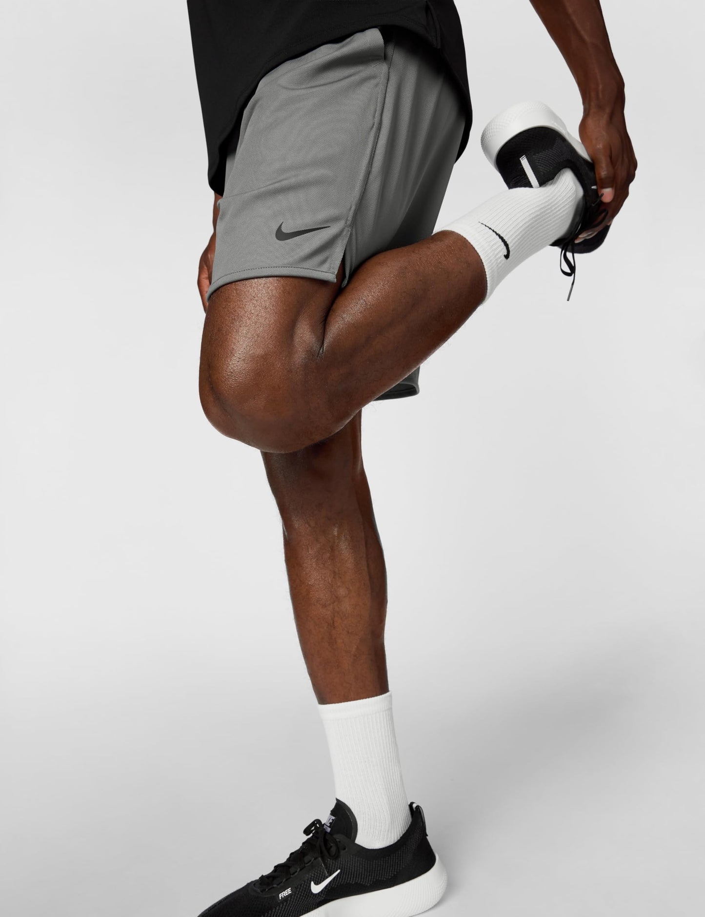 Nike Men's Totality Dri-Fit 7" Unlined Versatile Shorts, Smoke Grey/Black/Smoke Grey/Black, Large - Medaid International