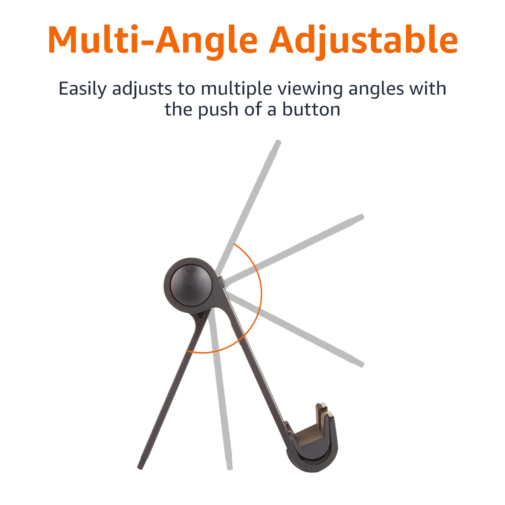 Amazon Basics Multi-Angle Portable Stand for iPad Tablet, E-reader and Phone - Black - Medaid International
