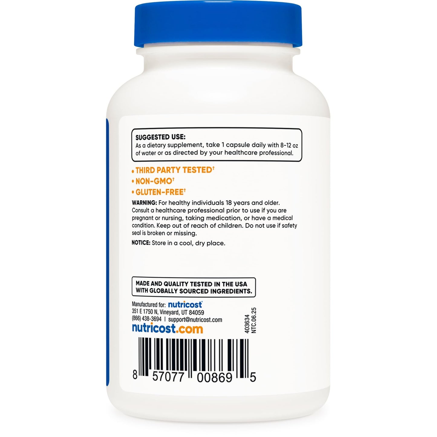Nutricost Vitamin K2 (MK4) 240 Capsules (100mcg) - Gluten Free and Non-GMO - Medaid International