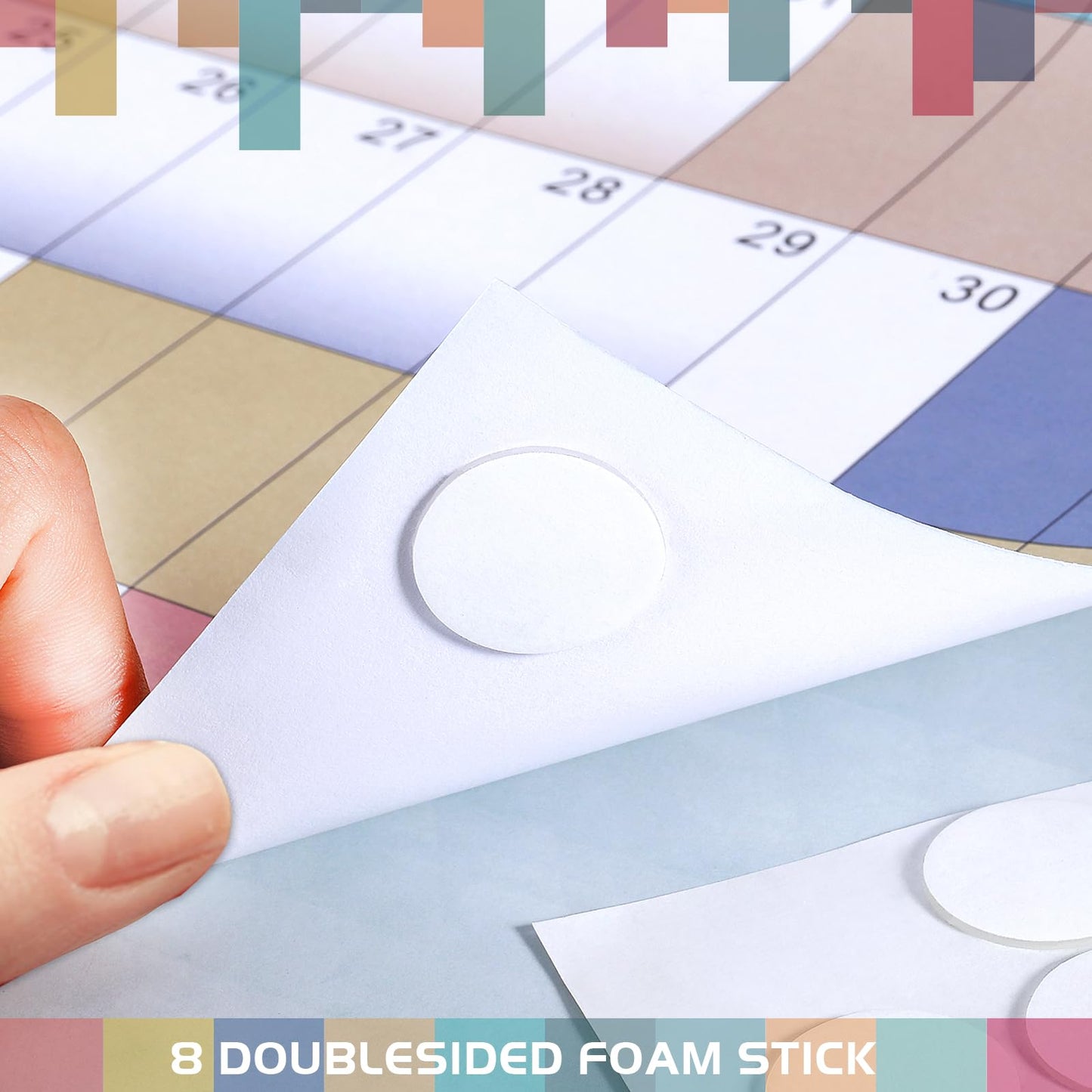 2026 Yearly Wall Calendar - 2026 Calendar, Yearly Wall Calendars 2026, Jan 2026 - Dec 2026, 23.1" x 34.6" (Open), 2026 Wall Calendar 12 Month, Julian Dates, Thick Paper, Round Stickers, Large Calendar - Medaid International