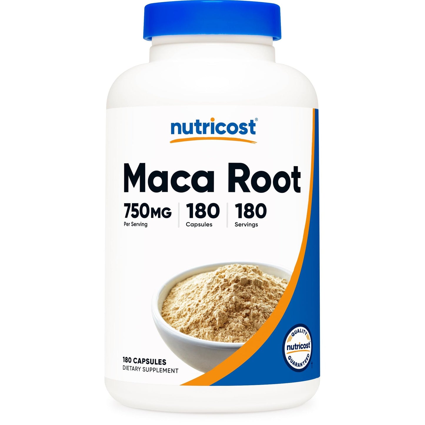 Nutricost Maca Root Capsules (Lepidium meyenii) 750mg, 180 Capsules, 180 Servings - Medaid International
