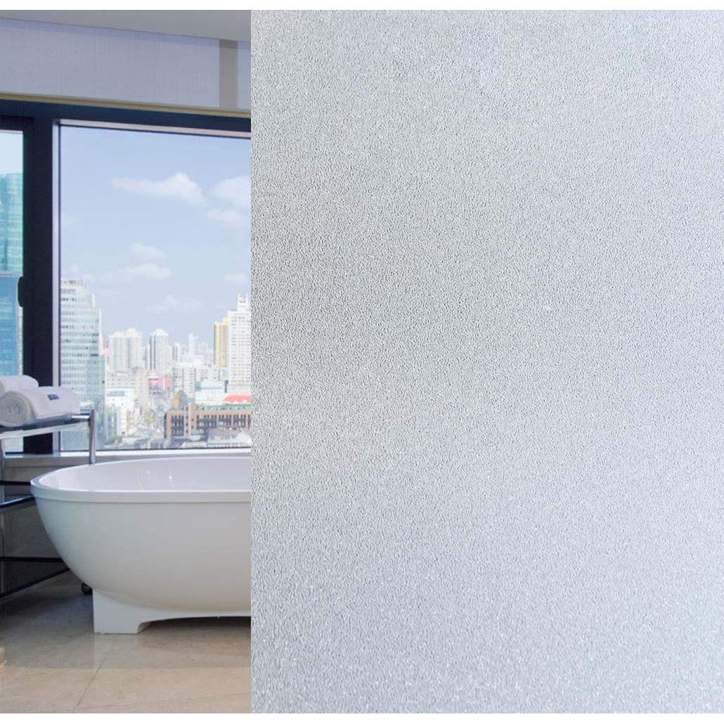 Arthome Frosted Window Film,17.5x100 inch Privacy Film No Glue Static Cling Self-Adhesive Anti UV Decorative Film for Living Room Bathroom Bedroom Home Kitchen Office - Medaid International