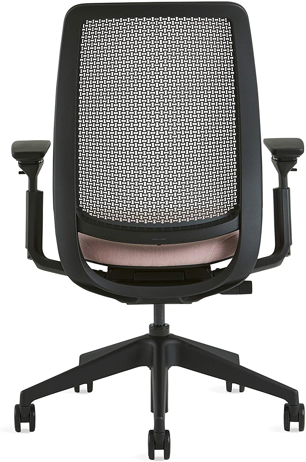 Steelcase Series 2 Office Chair - Ergonomic Work Chair with Wheels for Carpet - with Back Support, Weight-Activated Adjustment & Arm Support - Adjustable Rolling Chairs for Desk - Blue Nickel Fabric - Medaid International
