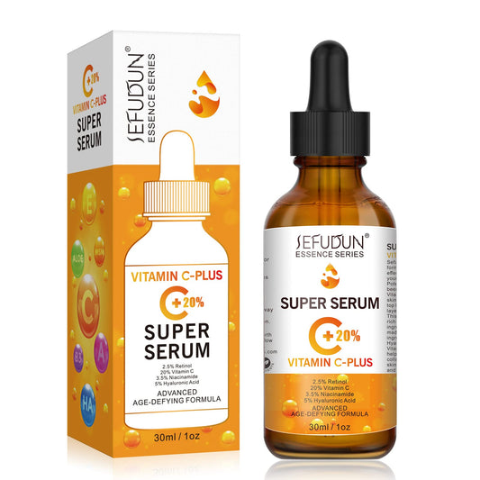20% Vitamin C Serum for Face with Hyaluronic Acid 1 Fl Oz, Anti Aging Facial Serum for Women & Men, Antioxidant, Boost Skin Collagen, Fades Dark Spot, Hydrate & Plump Skin, Anti Aging & Wrinkle - Medaid International