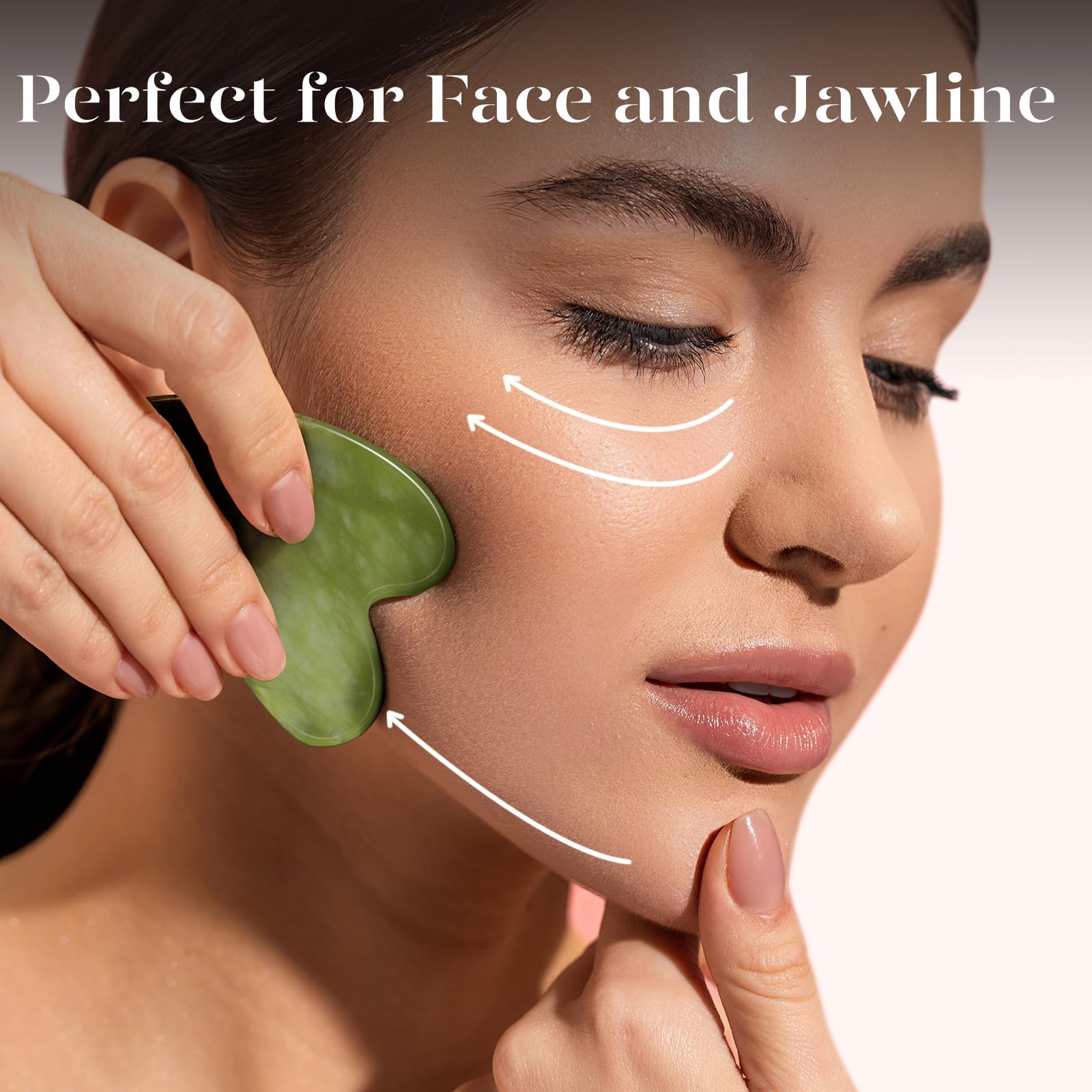 BAIMEI IcyMe Gua Sha Facial Tools Face Massager for Skin Care, Relaxation and Reduce Wrinkles Puffiness Skin Care Tools, Self Care Gift for Men Women - Xiuyan Jade - Medaid International