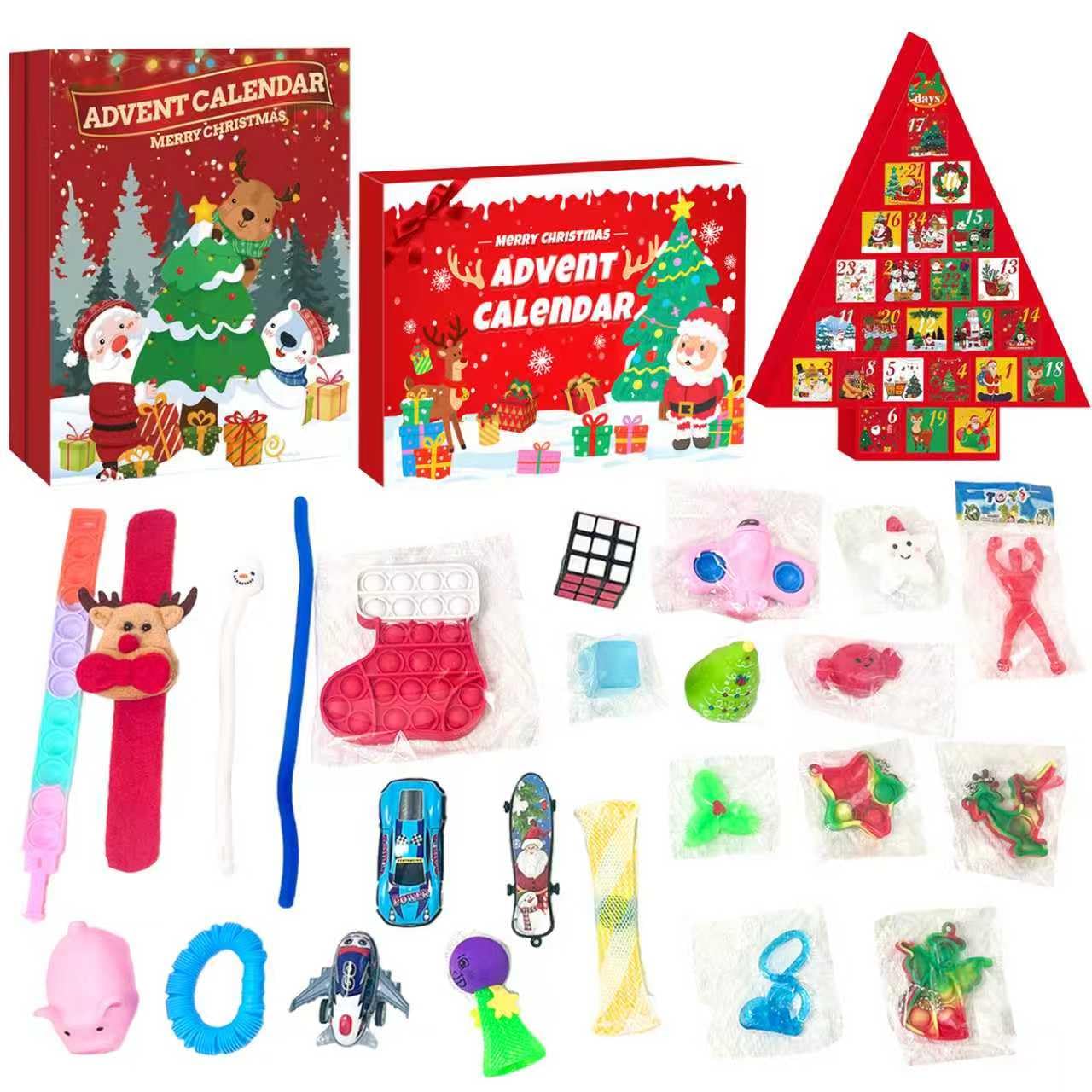 Fidget Advent Calendars 2025 For Kids,24 Days of Surprises Fidget Toys, Christmas Countdown Advent Calendars,Xmas Party Favors Stocking Stuffer Gifts Sensory Toy Surprise Gifts For Boys Girls - Medaid International
