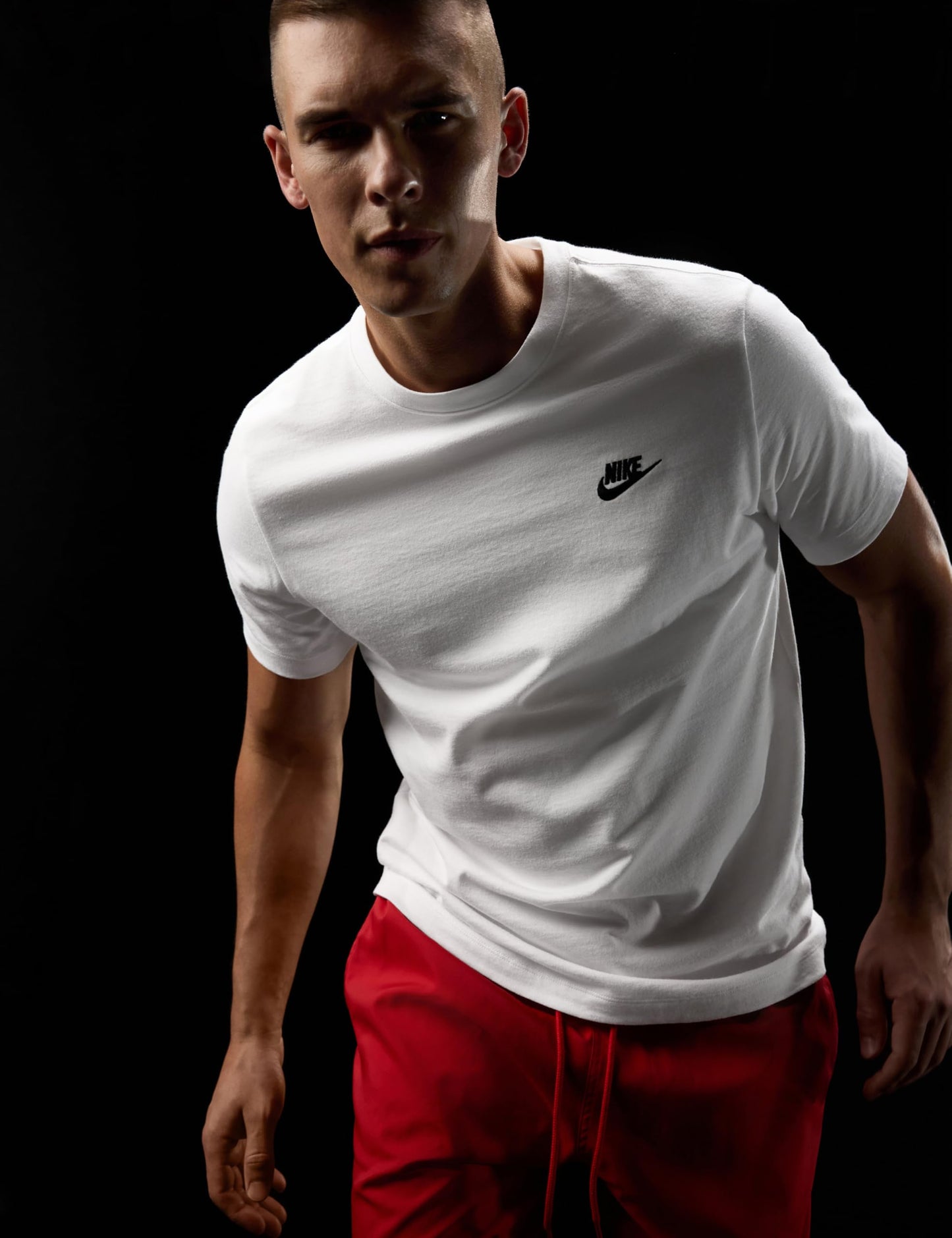 Nike Men's Sportswear Club T-Shirt, White/Black, XL Tall - Medaid International