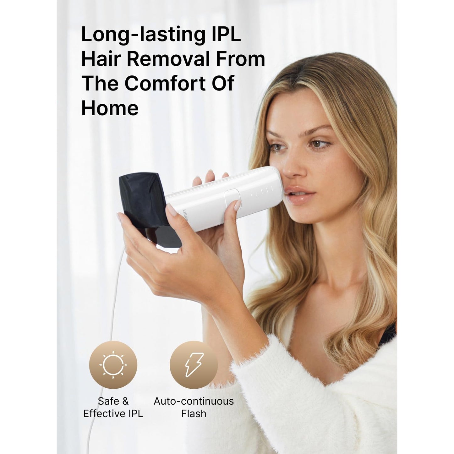 Ulike Laser Hair Removal for Women and Men, Air 3 Ice-Cooling IPL Hair Removal Device for Nearly Painless & Long-Lasting Results, 3 Modes & Auto Flashing for Fast Full Body Hair Removal from Home - Medaid International