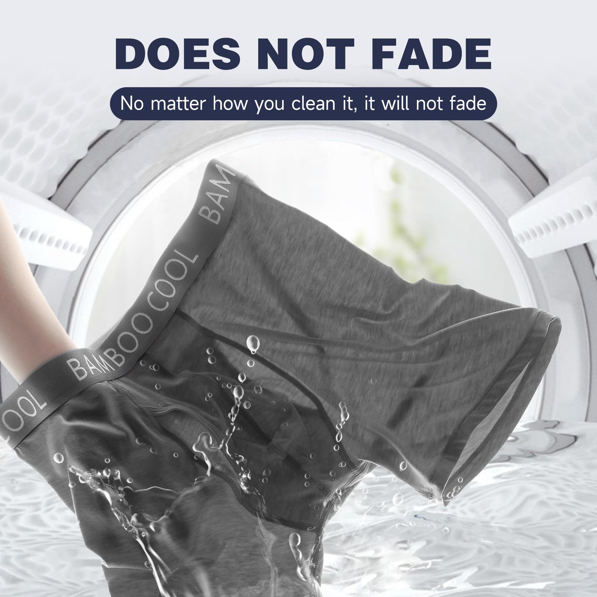 BAMBOO COOL Men's Ultra ComfortSoft Underwear, Moisture Wicking & Breathable No Ride Up Boxer Briefs with Fly, Multipack - Medaid International