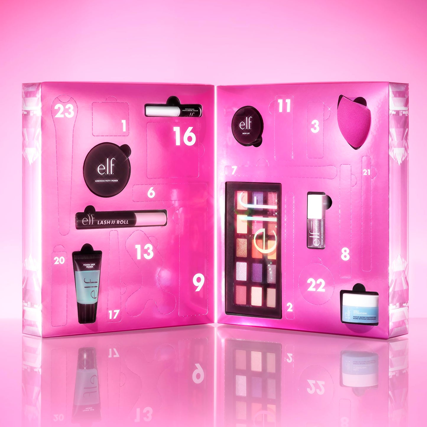 e.l.f. Sleigh the Holidays 24-Day Advent Calendar 2025, Skincare Essentials & Festive Makeup In Limited-Edition Shades, Vegan & Cruelty-Free - Medaid International