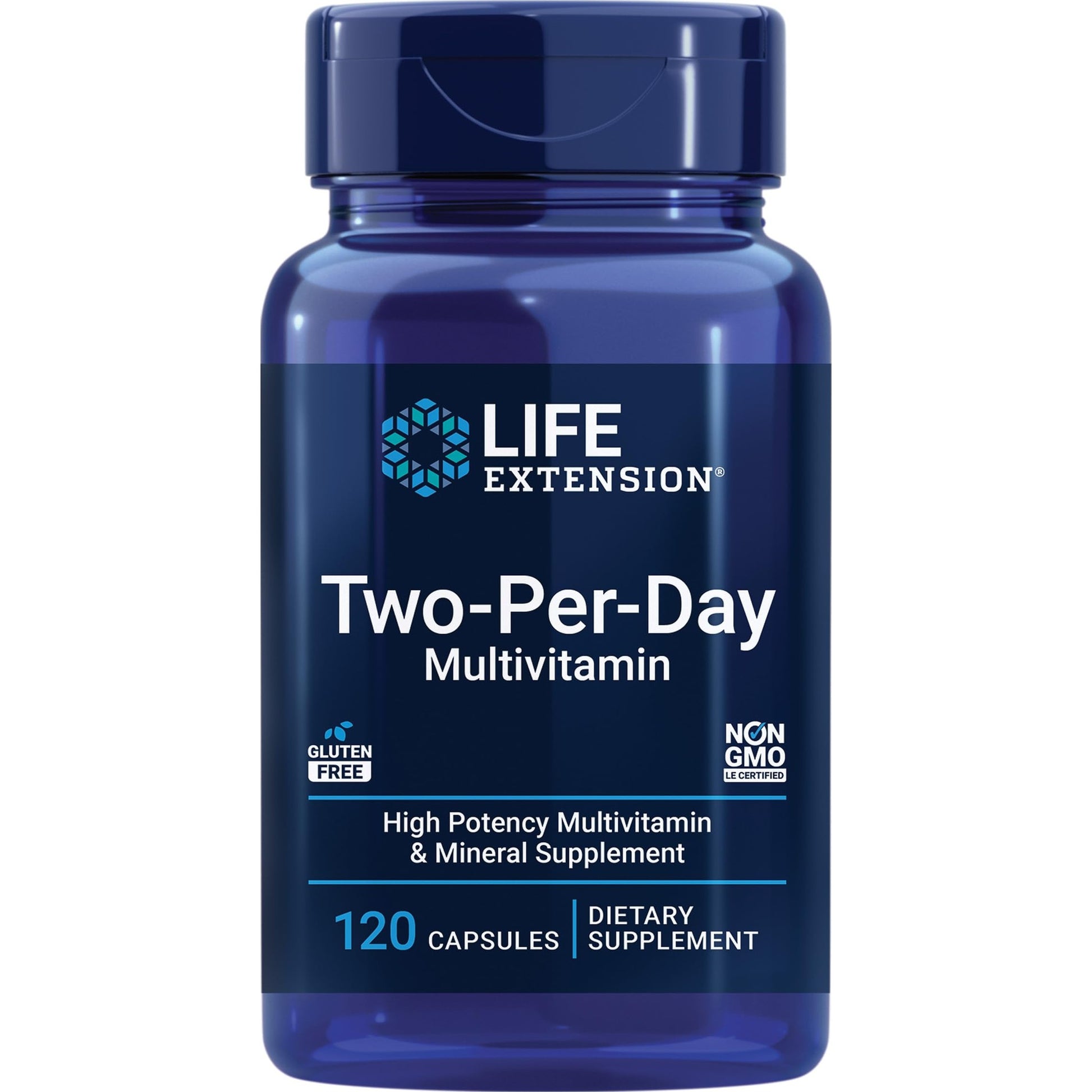 Life Extension Two-Per-Day Multivitamin, Vitamins B, C, D, zinc, Packed with Over 25 Vitamins, Minerals & extracts, Two-Month Supply, Non-GMO, Gluten-Free, 120 Capsules - Medaid International