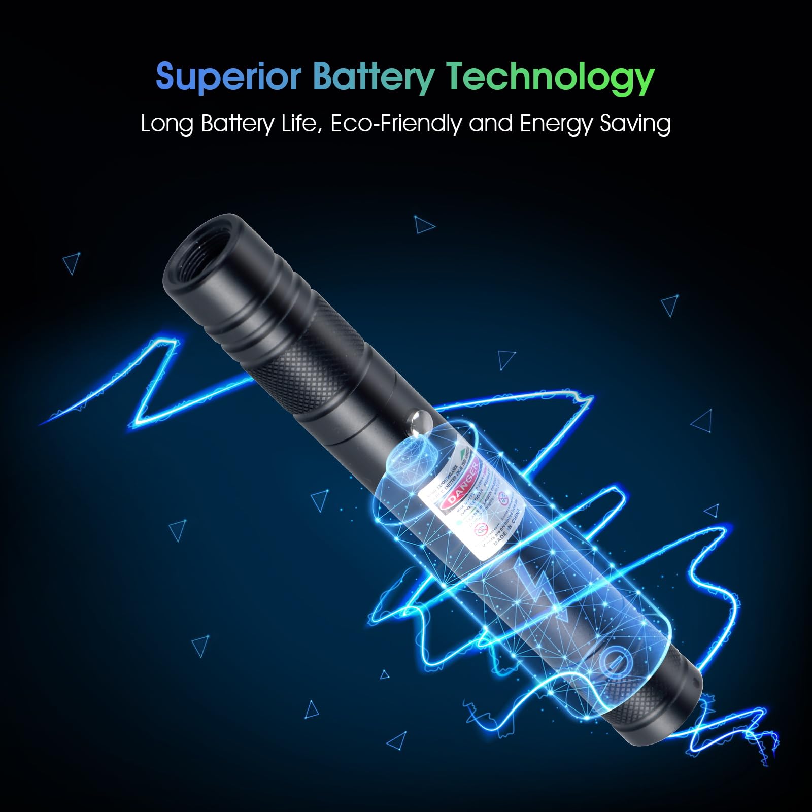 Advanced Long-Range Laser Pointer High Power - Rechargeable Green Laser Pointer with Removable Star Cap - Versatile Laser Pen for Astronomy, Construction, Presentations, and Outdoor Adventures - Medaid International